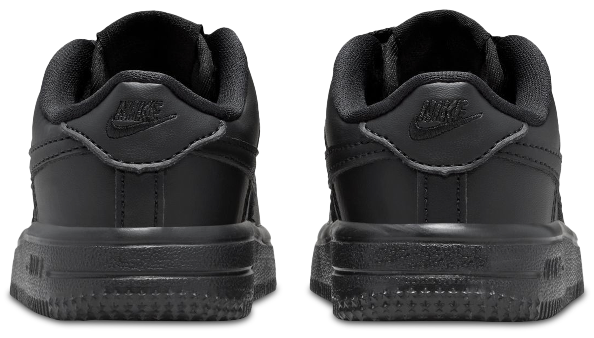 Nike Air Force 1 Low Lace 童款 - Black/Black - Image 3