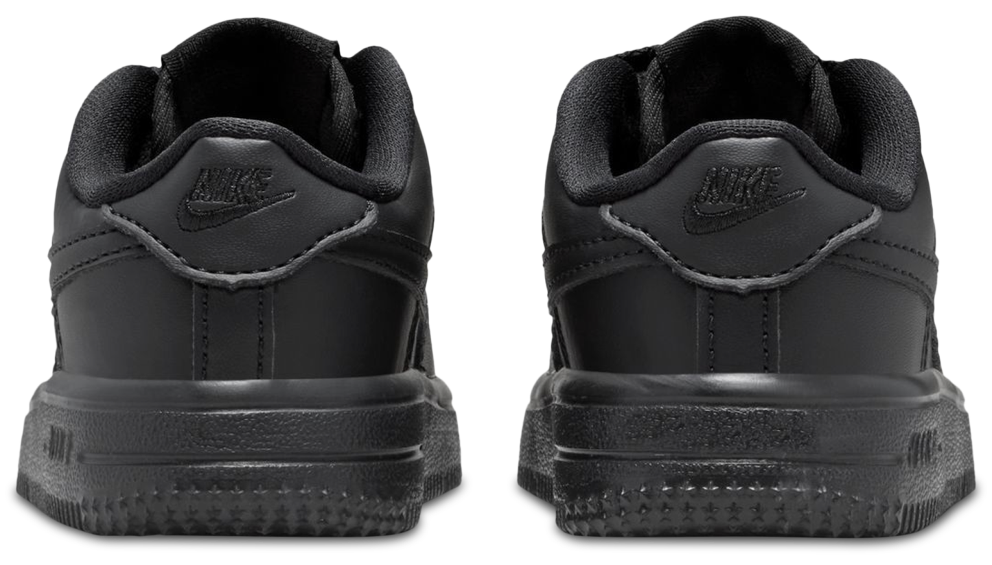 Nike Air Force 1 Low Lace 童款 - Black/Black - Image 3