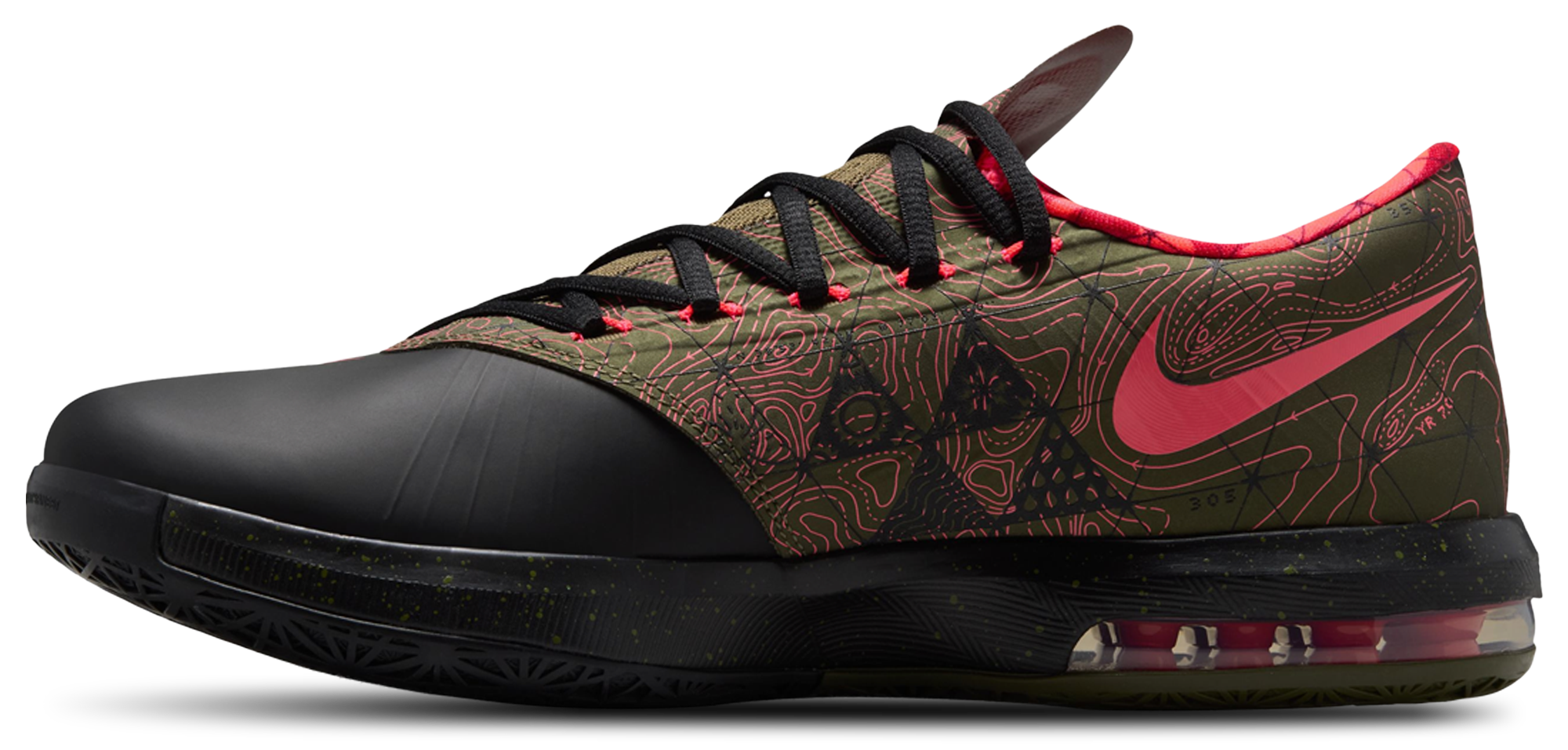 Nike Zoom KD Retro 6 - Green/Red/Black - Image 2