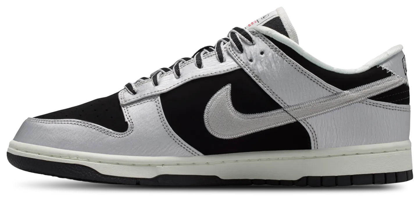 Nike Dunk Low - Black/Silver/Red - Image 2