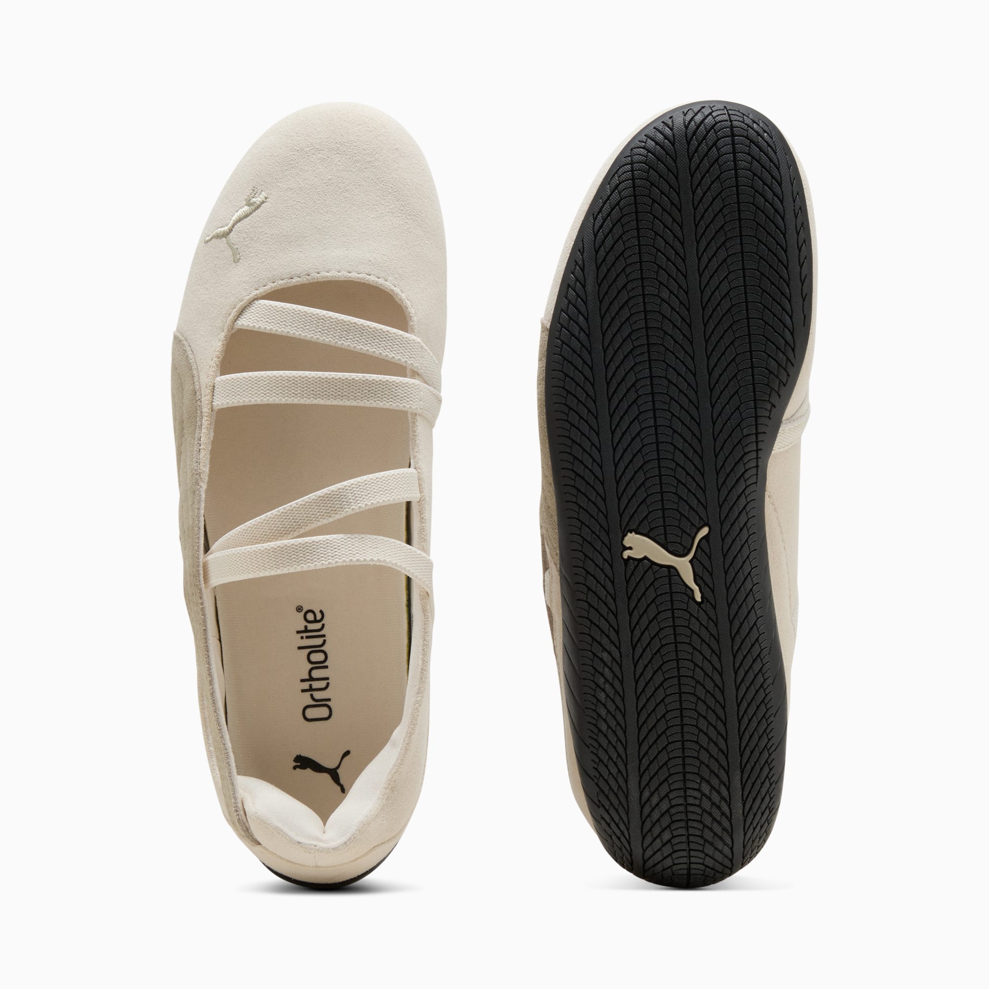 Speedcat Ballet Suede Women's Sneakers - Alpine Snow-PUMA Black - 6