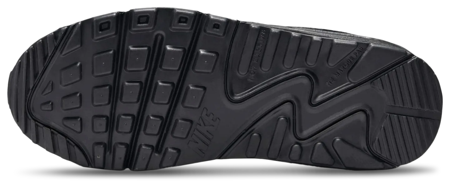 Nike Air Max 90 童款 - Black/Black/White - Image 5