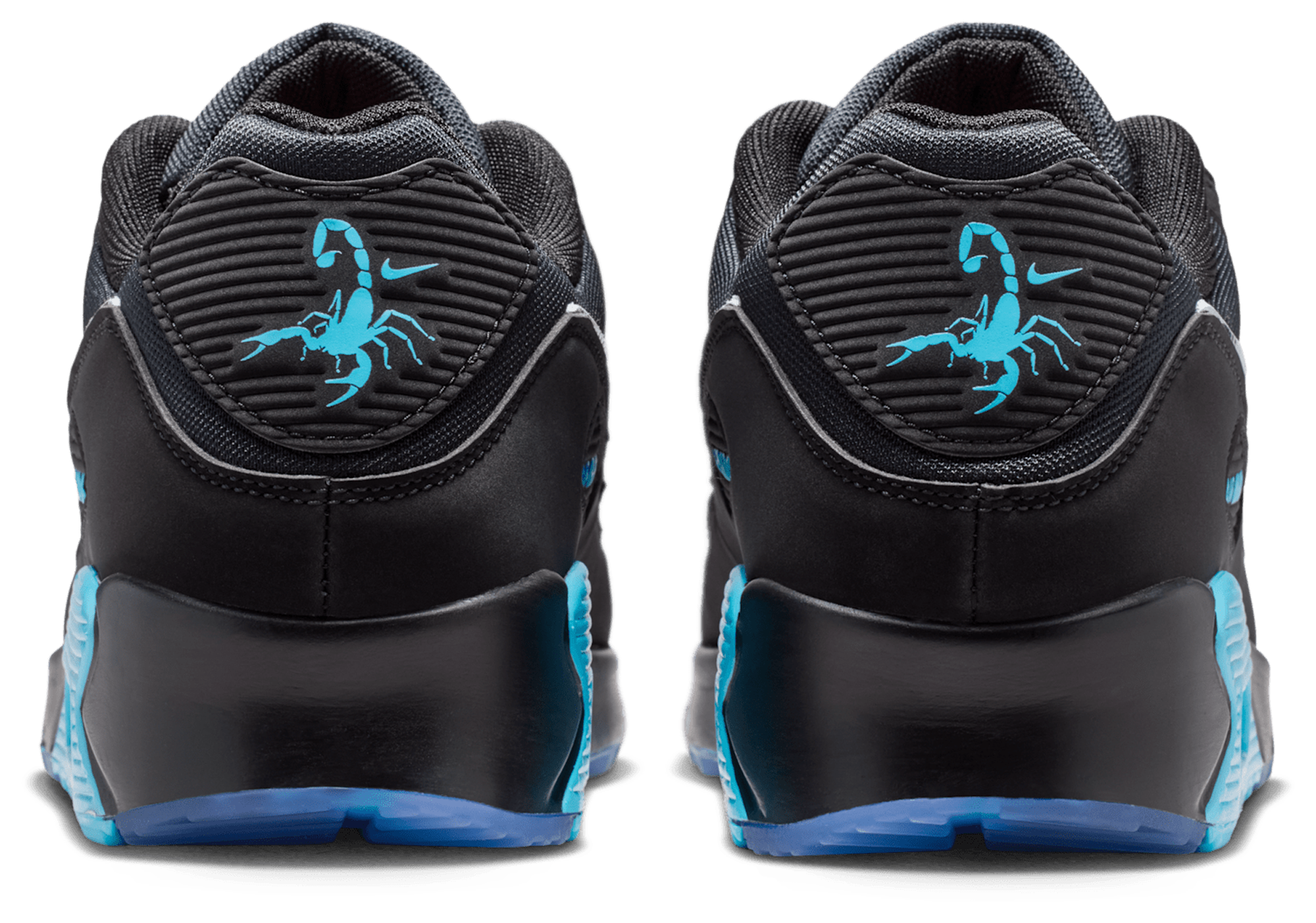 Nike Air Max 90 Premium Treble - Black/Chrome/Gamma Blue - Image 3