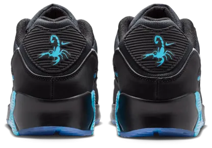 Nike Air Max 90 Premium Treble - Black/Chrome/Gamma Blue - Image 3