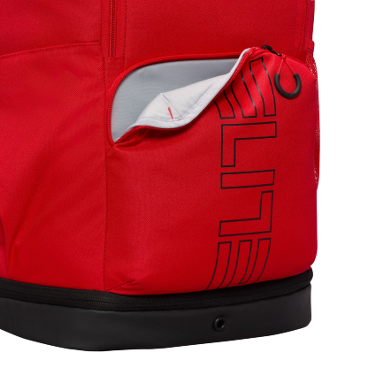 Nike Varsity Elite Backpack - Black/Black/University Red - Image 6