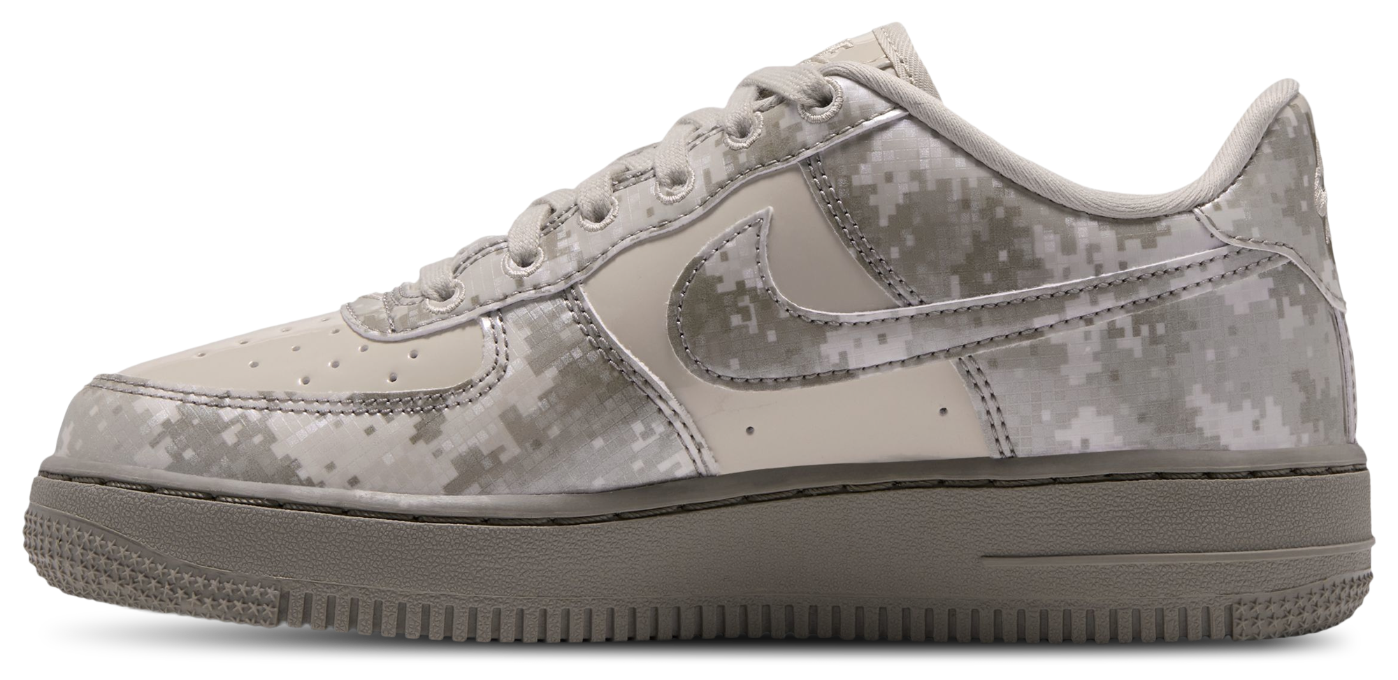 Nike Air Force 1 Low 童款 - Green/Lt Army/Dark Grey - Image 2