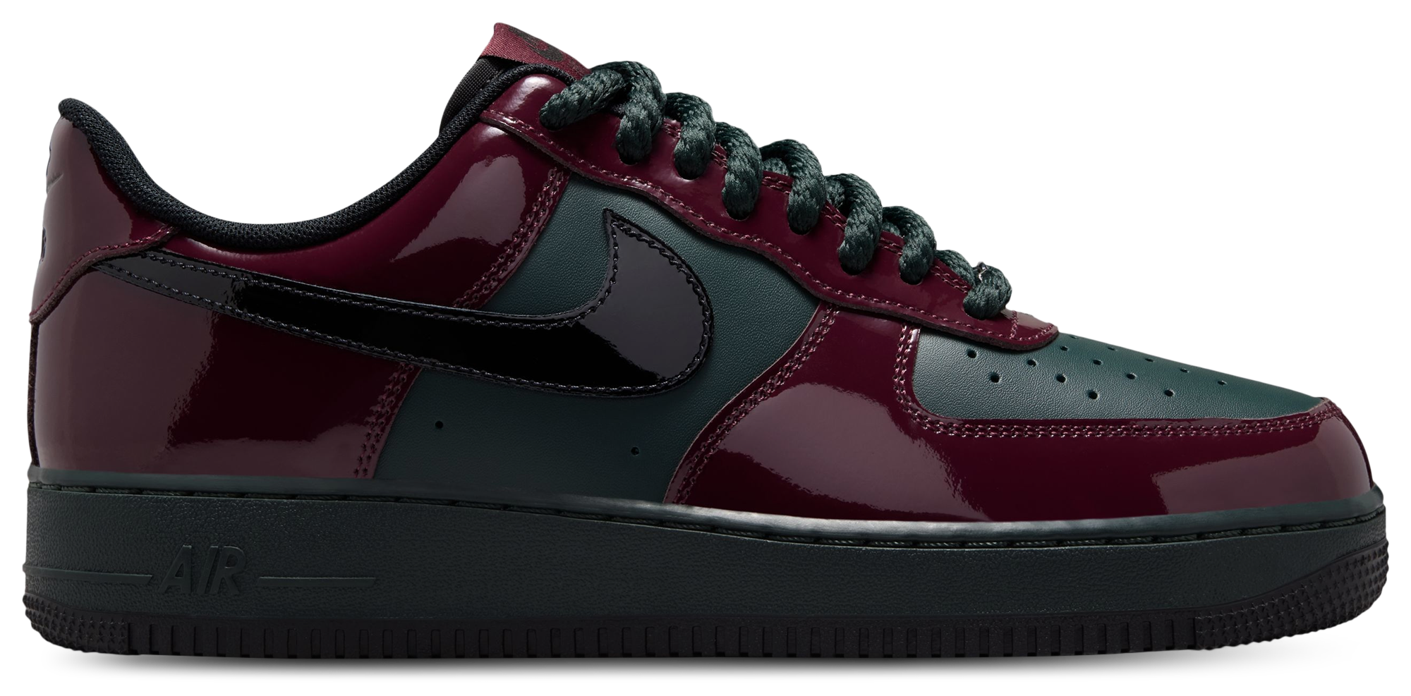 Nike Air Force 1 Low LE - Black/Brown/Red - Image 1