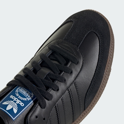 adidas Samba OG Shoes - Core Black / Core Black / Gum - View 10