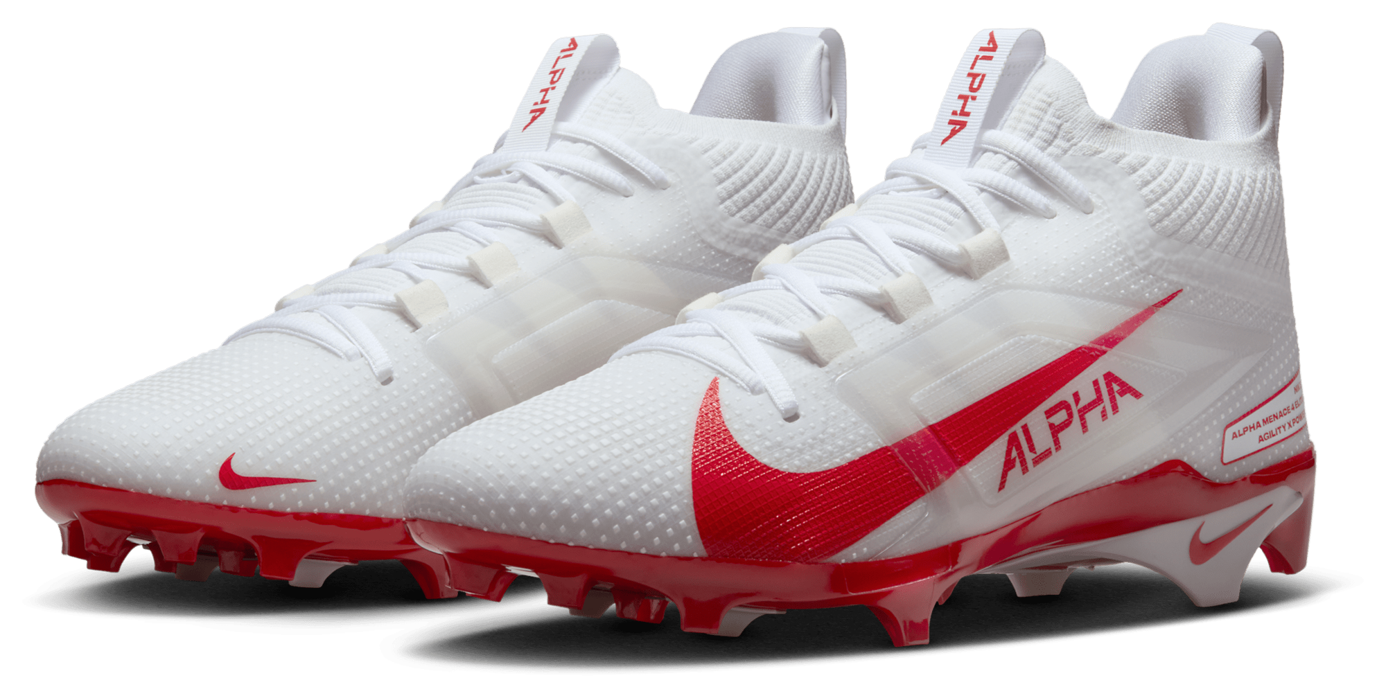 Nike Alpha Menace 4 Elite - Univ Red/White/Univ Red - Image 6