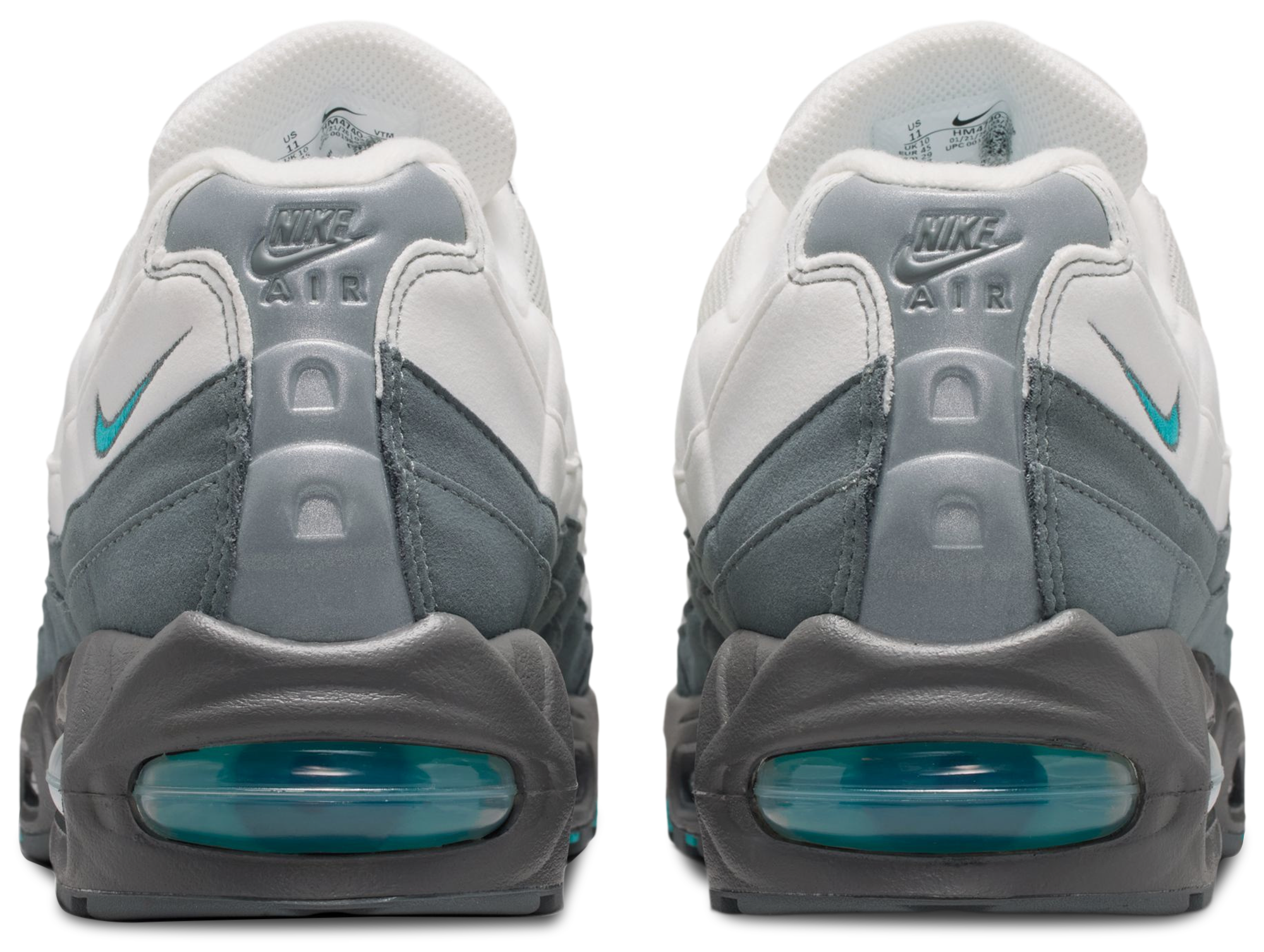 Nike Air Max 95 Big Bubble - Summit White/Dusty Cactus/Smoke Grey - Image 3