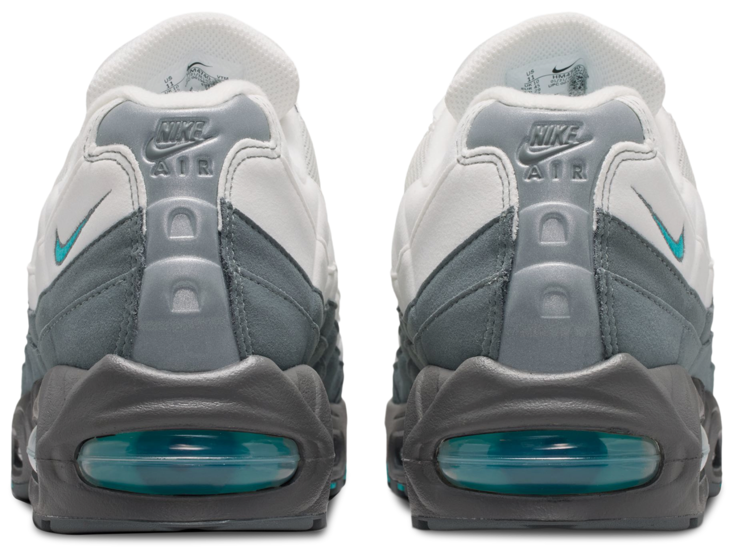 Nike Air Max 95 Big Bubble - Summit White/Dusty Cactus/Smoke Grey - Image 3