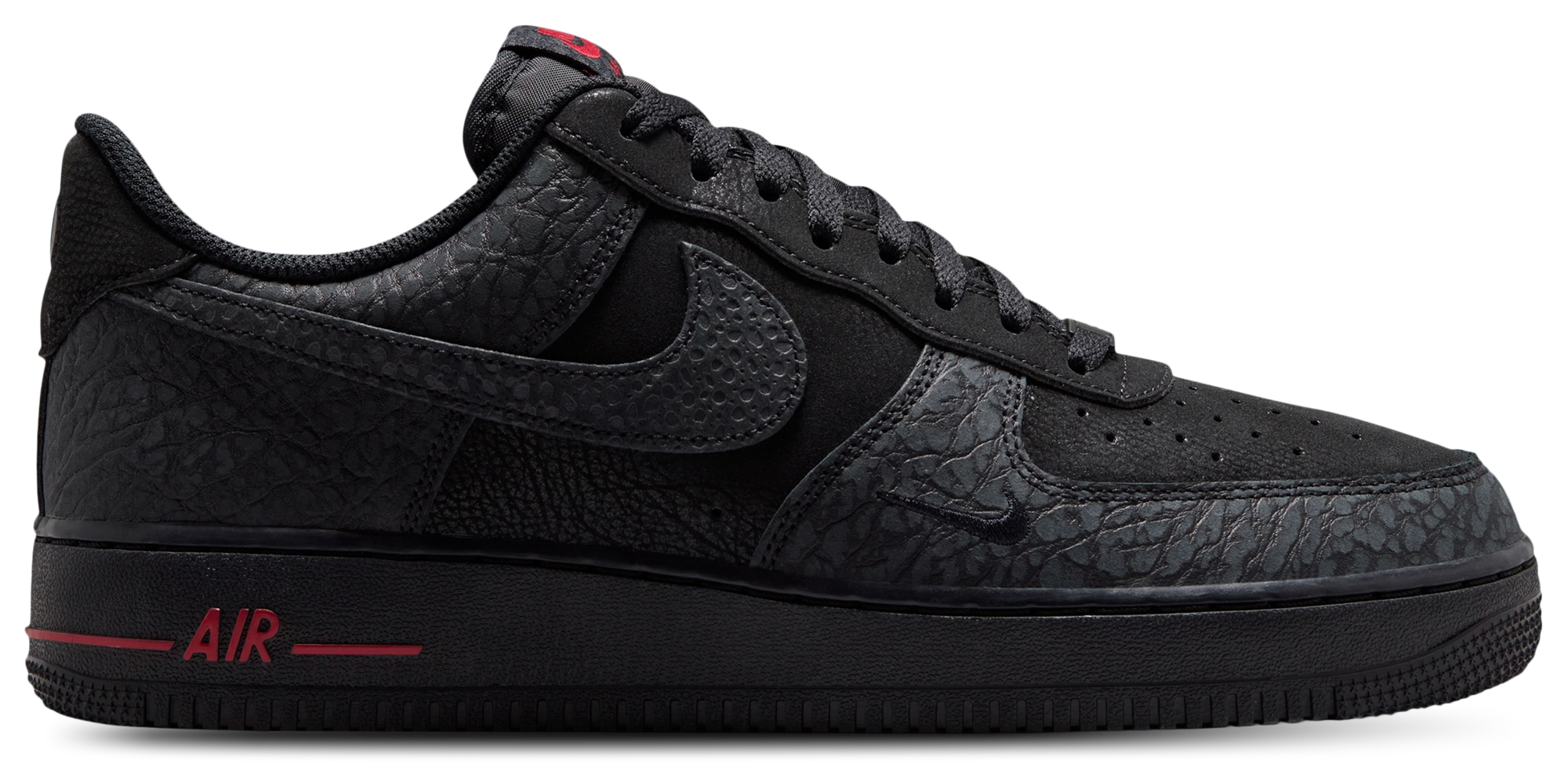 Nike Air Force 1 Low LE - Black/Tough Red/Dark Smoke Grey - Image 1
