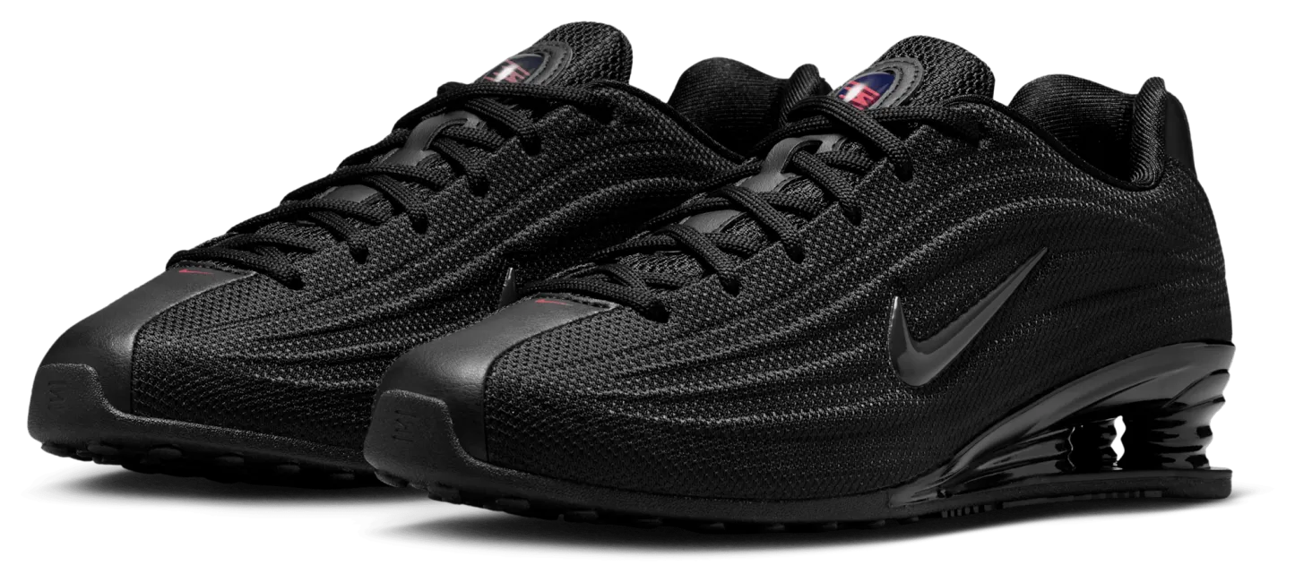 Nike Shox Z - Black/Black/Univ Red - Image 6