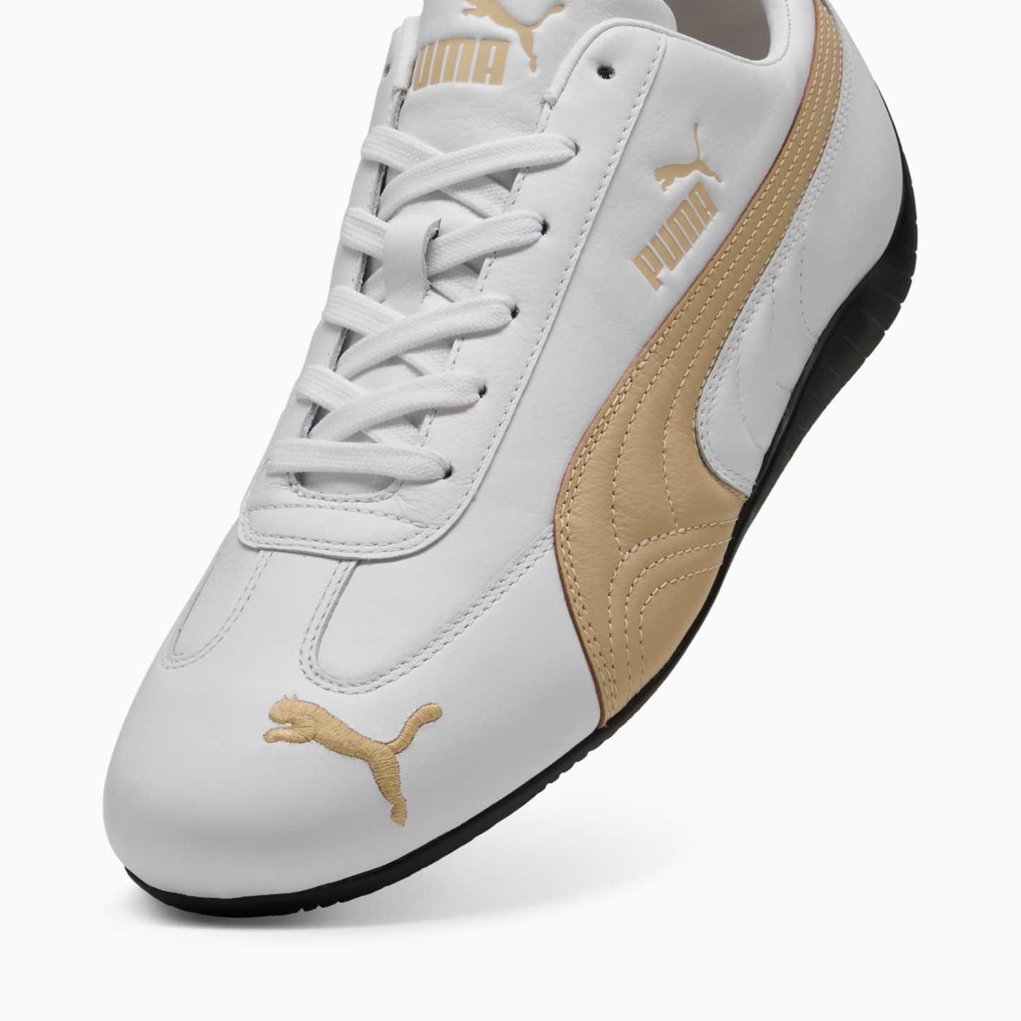Speedcat Leather Sneakers - PUMA White-Toasted Almond - 8
