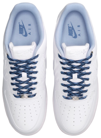 Nike Air Force 1 07 LV8 ESS+ CN - Metallic Silver/Hydrogen Blue/White - Image 4