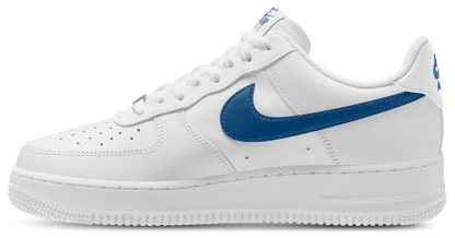 Nike Air Force 1 Low '07 - White/Blue - Image 2