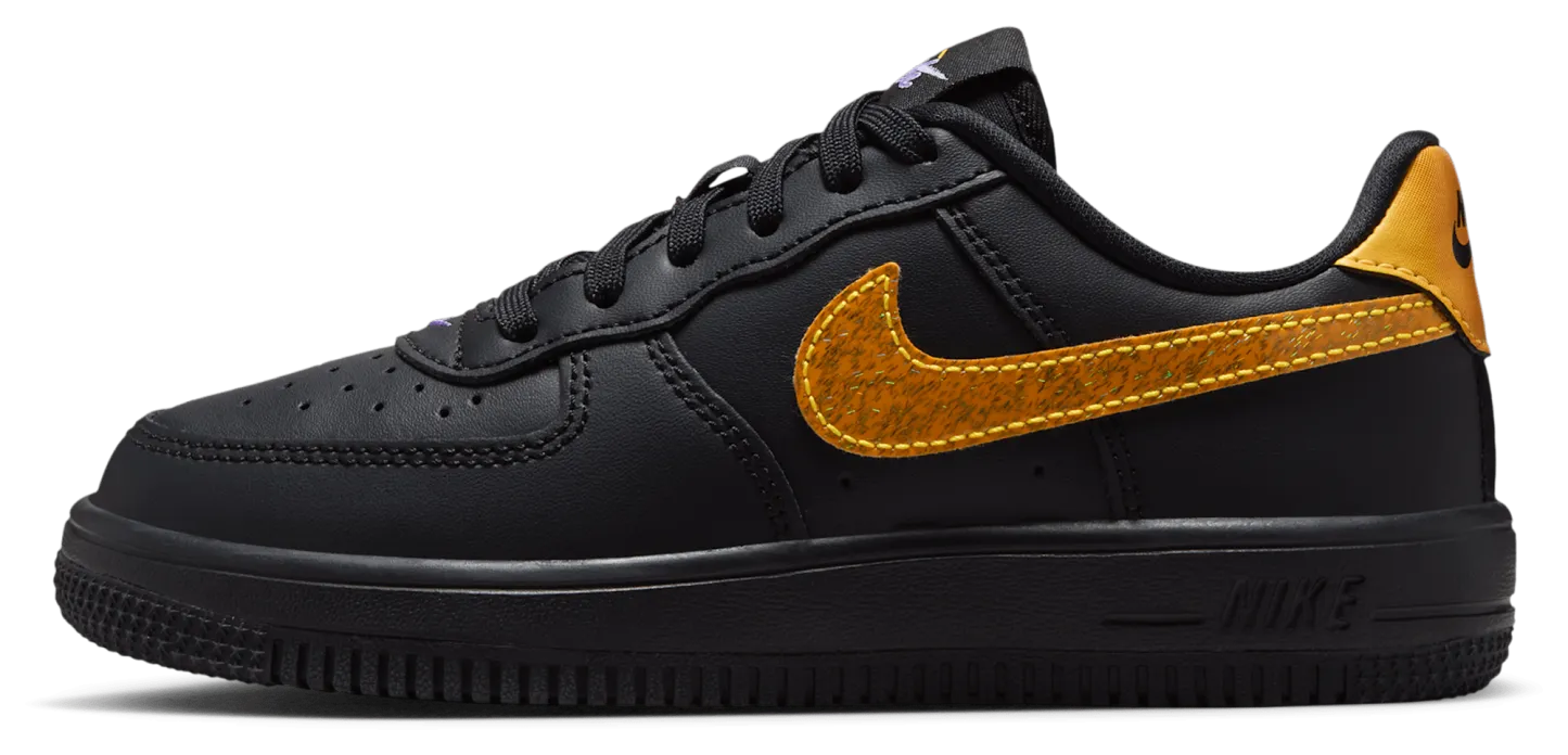 Nike Air Force 1 Low 童款 - Black/Purple - Image 2