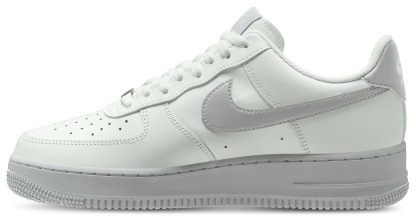 Nike Air Force 1 Low '07 - Summit White/Summit White/Strata Gray - Image 2