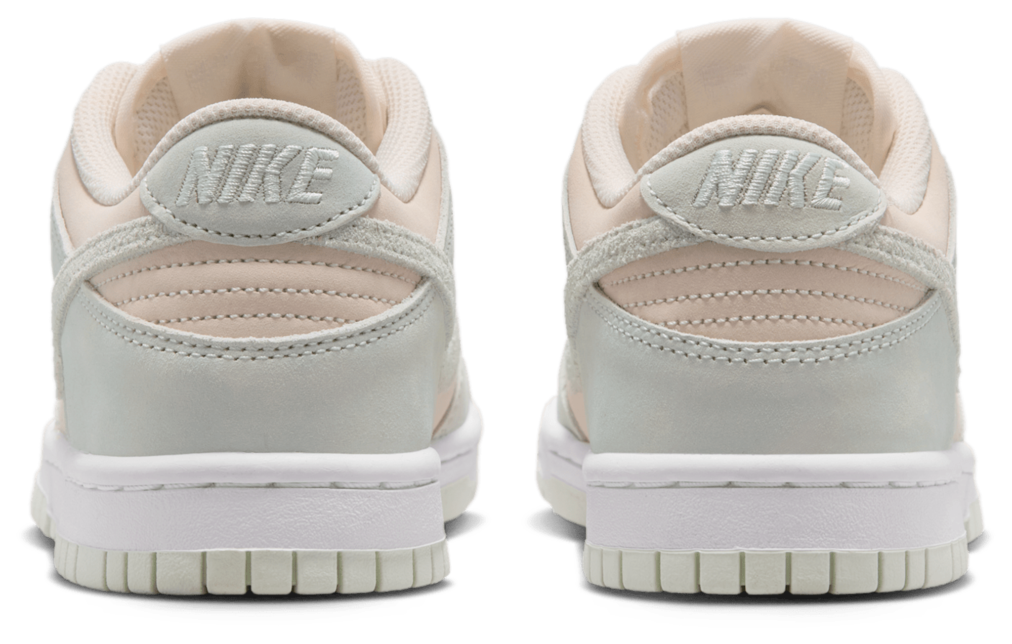 Nike Dunk Low Suede 童款 - Chalk/Barely Volt/White - Image 3