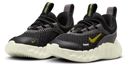 Nike Free Ride 童款 - Black/Saffron Quartz/Pencil Point - Image 6
