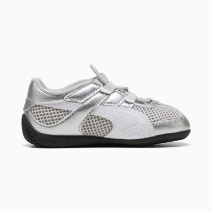 Speedcat Go Metallic Toddlers' Easy On Sneakers - PUMA Silver-PUMA White-PUMA Black - 5