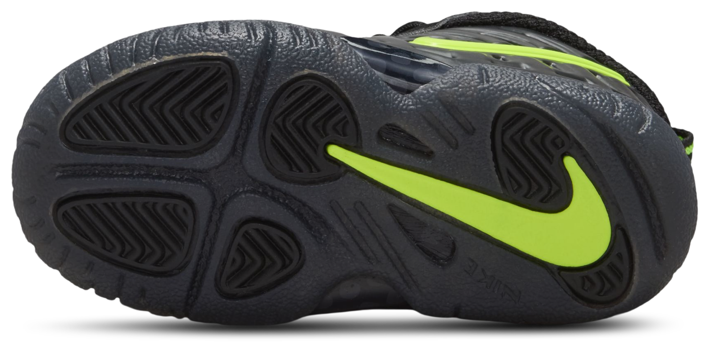 Nike Little Posite Pro 童款 - Voltage Yellow/Black - Image 5