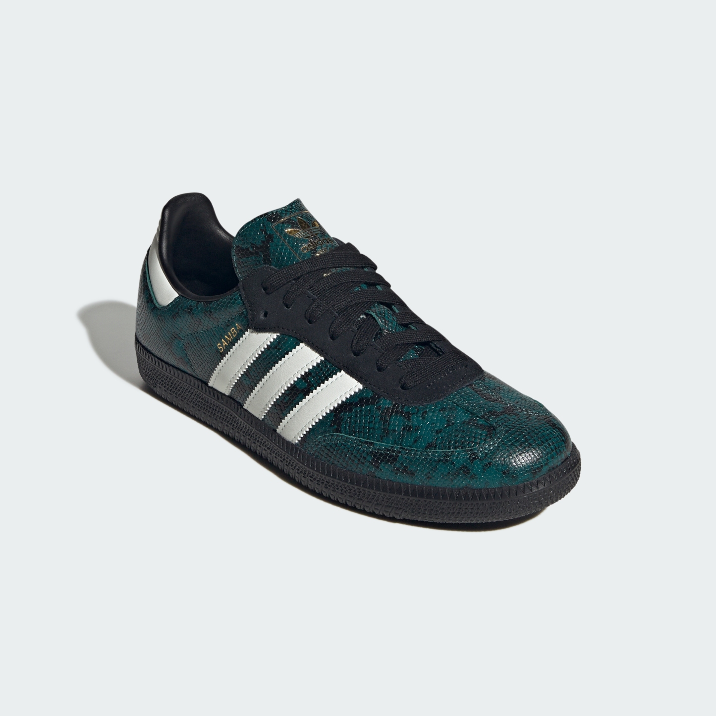 adidas SAMBA OG SHOES - Rich Green / Off White / Core Black - View 6
