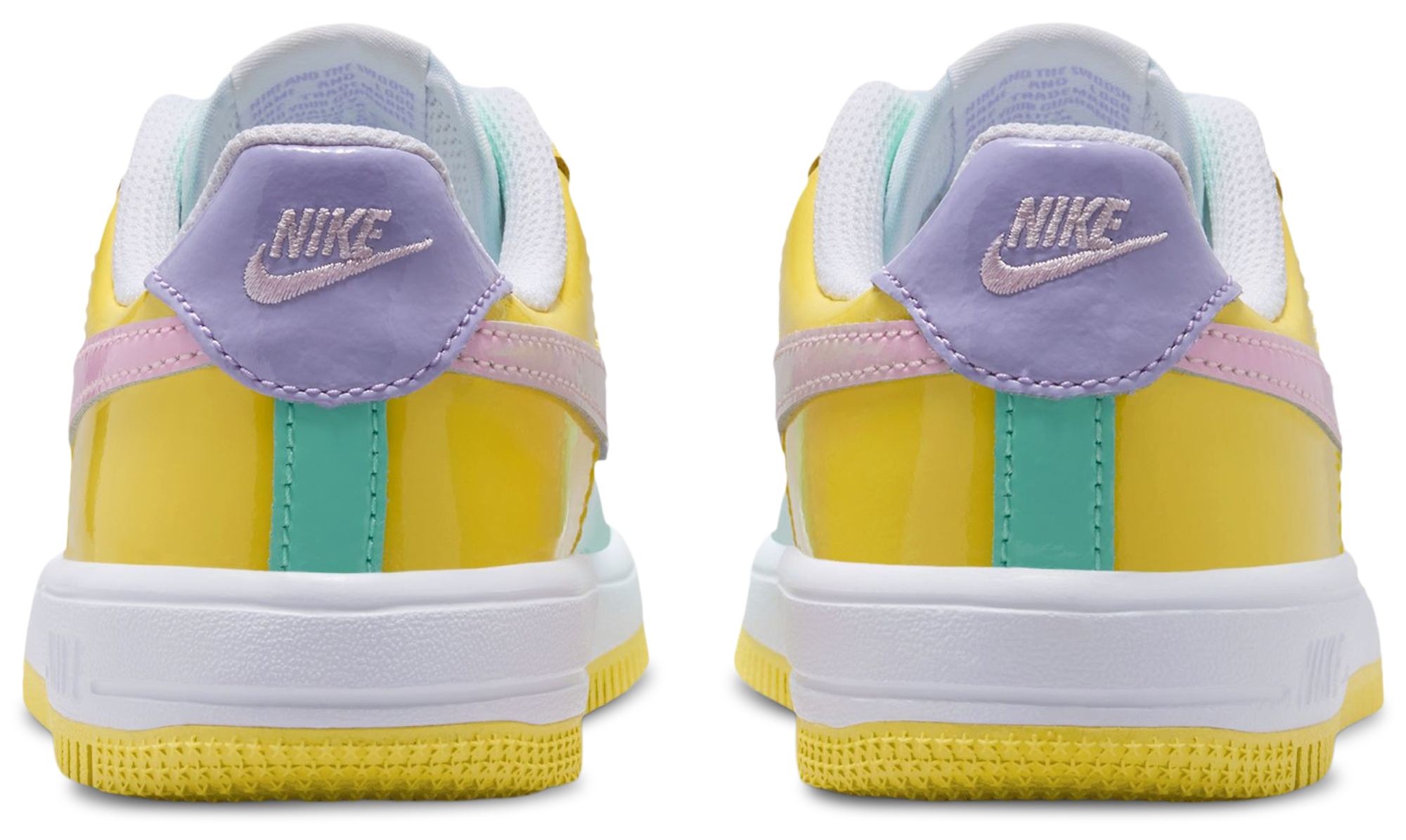 Nike Force 1 Low 童款 - Yellow Pulse/Pink Foam/Emerald Rise - Image 3