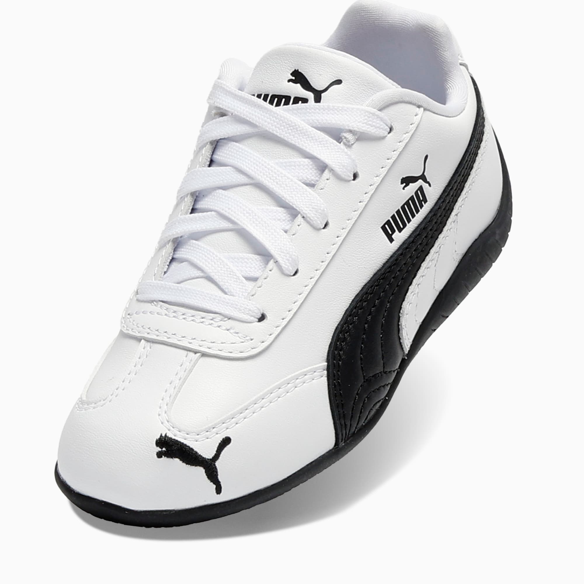 Speedcat Leather Little Kids' Sneakers - PUMA White-PUMA Black - 6