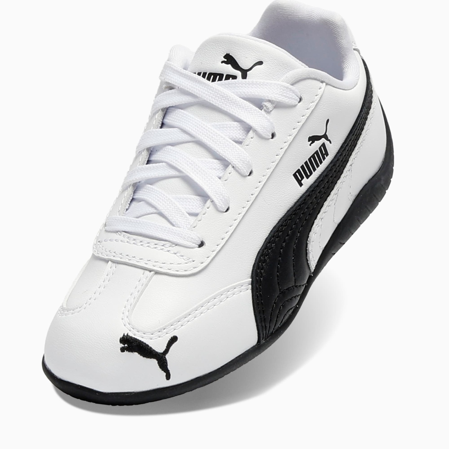 Speedcat Leather Little Kids' Sneakers - PUMA White-PUMA Black - 6