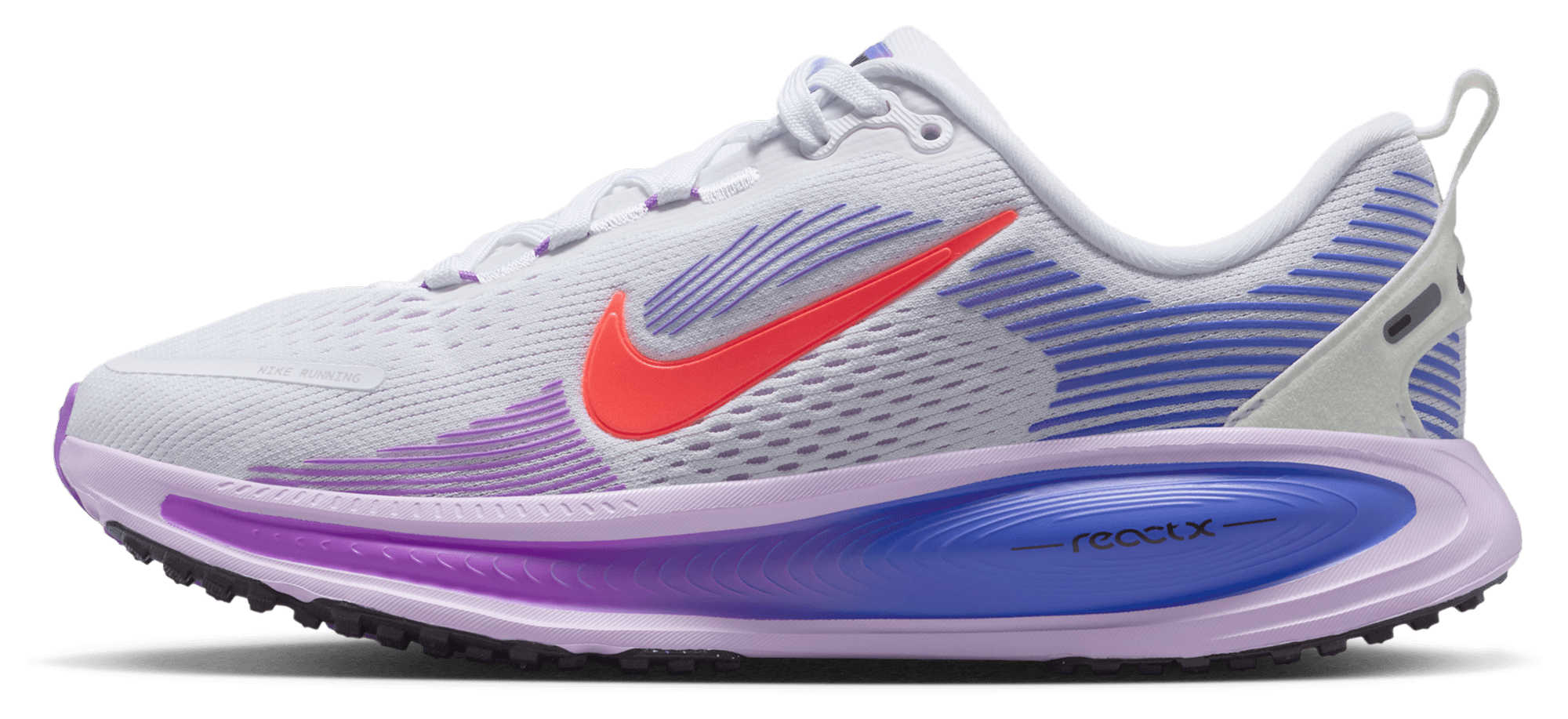 Nike Vomero 18 童款 - White/Hot Lava/Violet Mist - Image 2