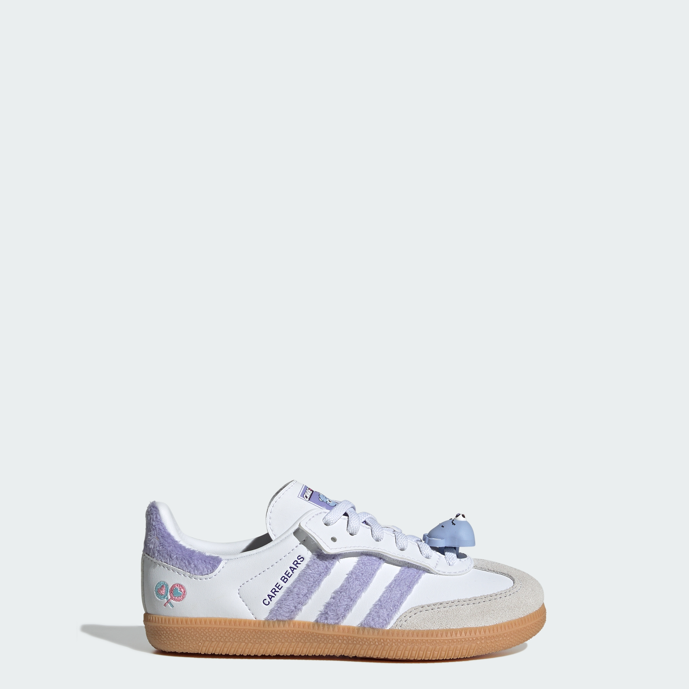 adidas ADIDAS CARE BEARS SAMBA OG COMFORT CLOSURE ELASTIC LACE SHOES - Light Purple / Cloud White / Blue Dawn - View 1