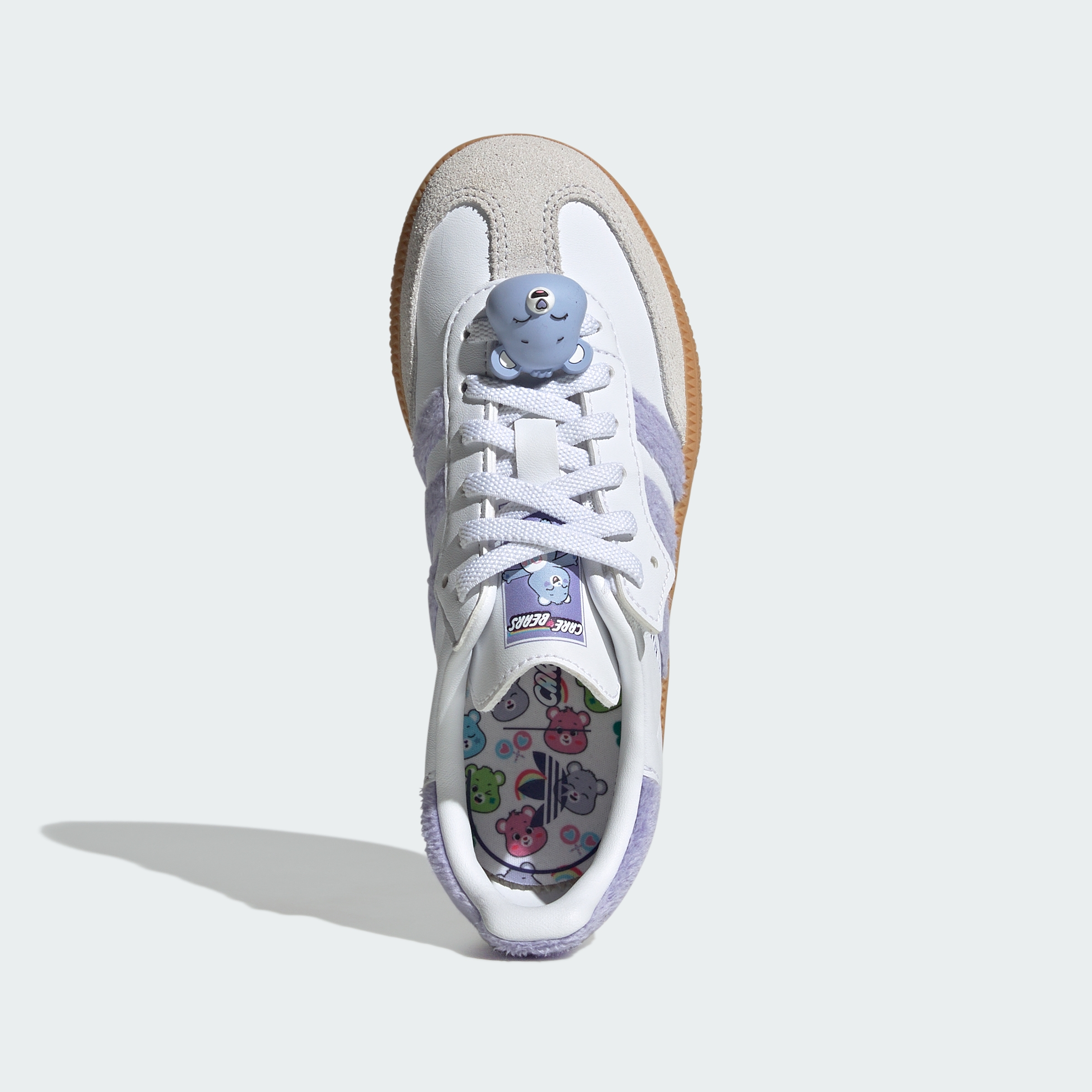 adidas ADIDAS CARE BEARS SAMBA OG COMFORT CLOSURE ELASTIC LACE SHOES - Light Purple / Cloud White / Blue Dawn - View 4