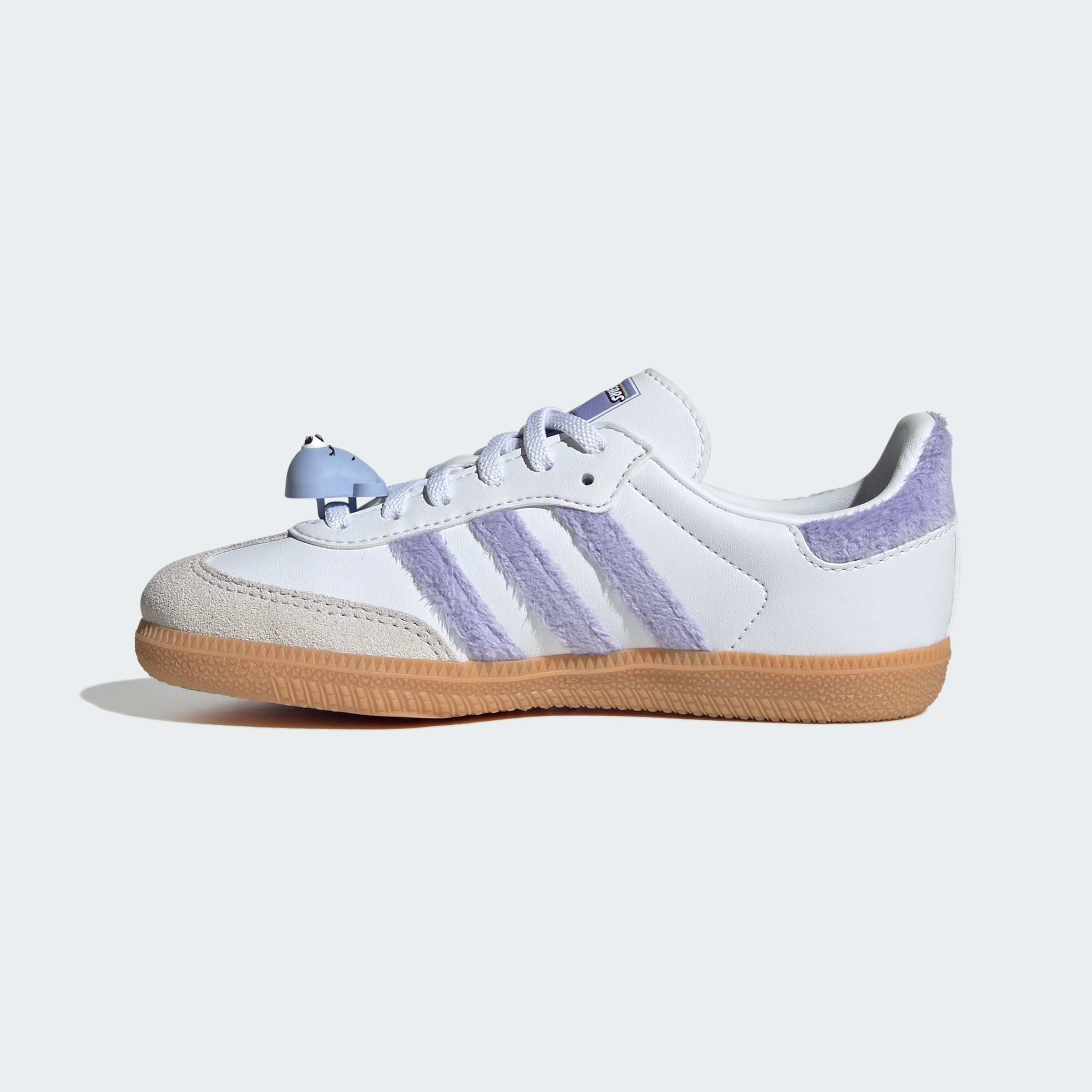 adidas ADIDAS CARE BEARS SAMBA OG COMFORT CLOSURE ELASTIC LACE SHOES - Light Purple / Cloud White / Blue Dawn - View 8