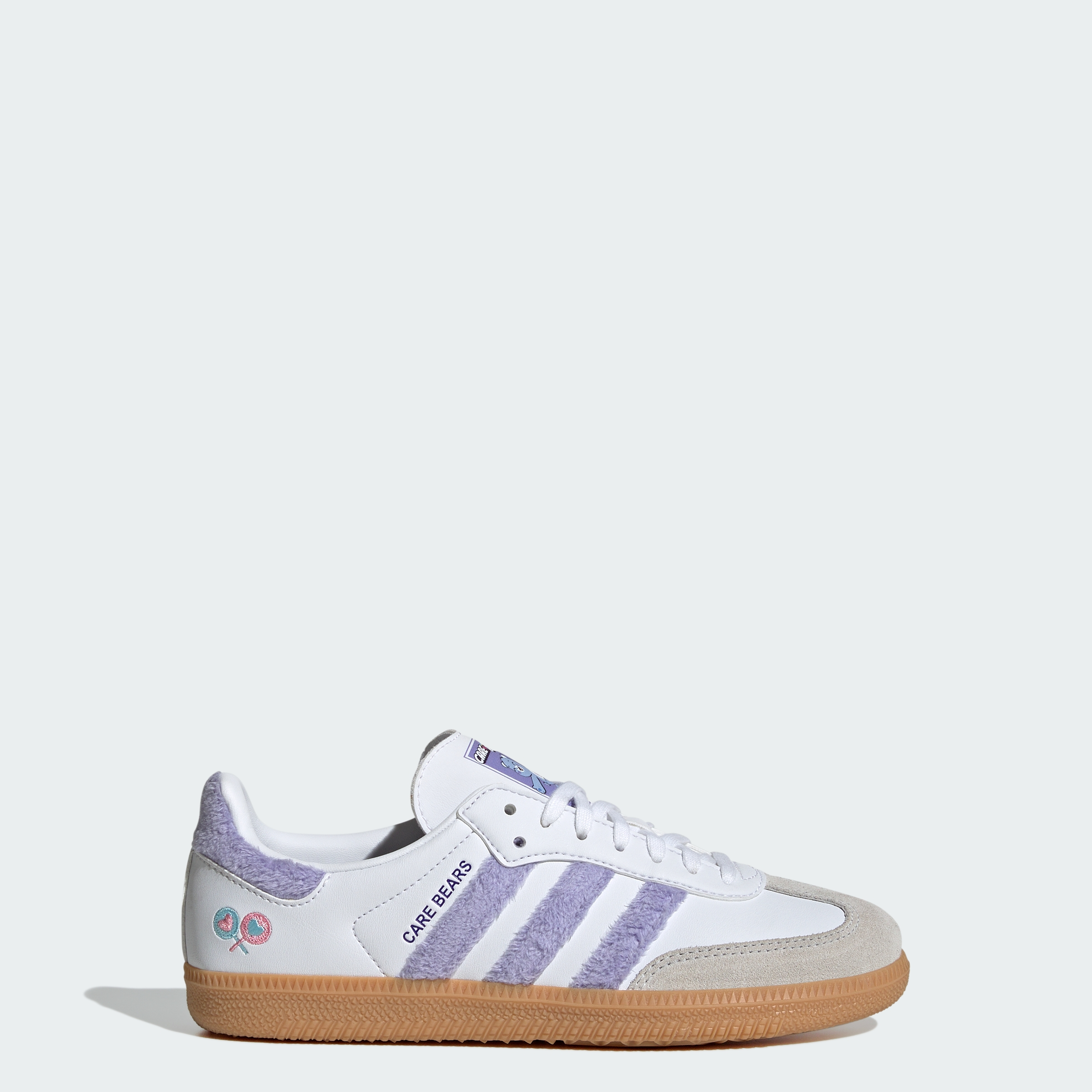 adidas ADIDAS CARE BEARS SAMBA OG SHOES - Light Purple / Cloud White / Blue Dawn - View 1