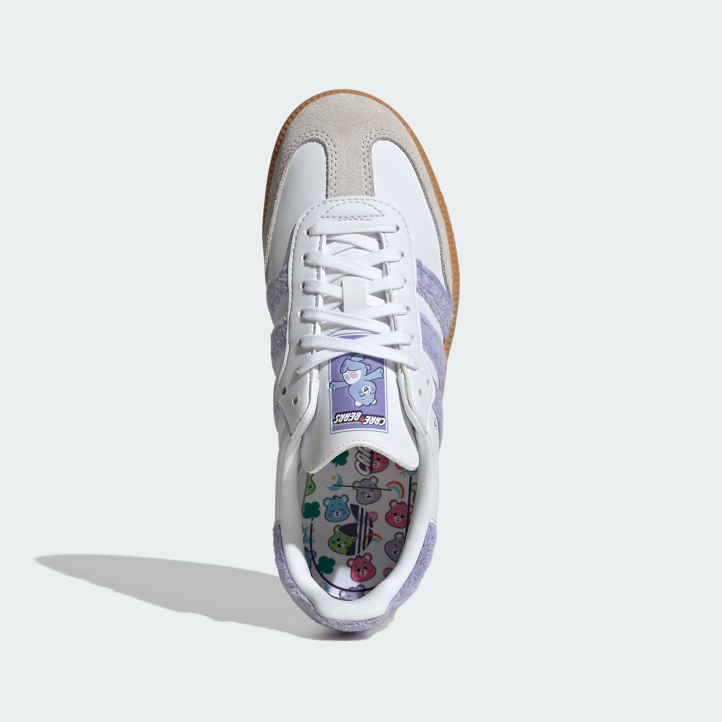 adidas ADIDAS CARE BEARS SAMBA OG SHOES - Light Purple / Cloud White / Blue Dawn - View 4