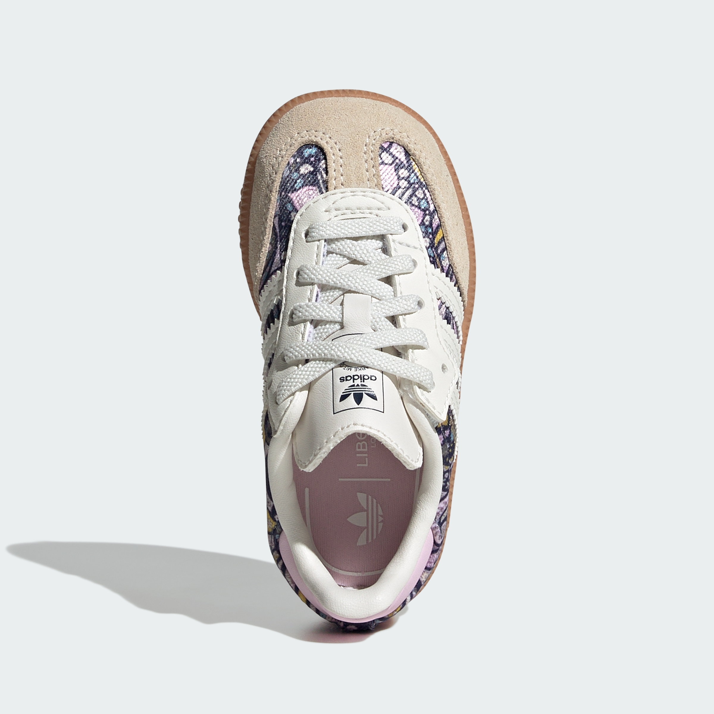 adidas ADIDAS LIBERTY SAMBA OG COMFORT CLOSURE ELASTIC LACE SHOES - Core White / Orchid Fusion / Gum - View 4