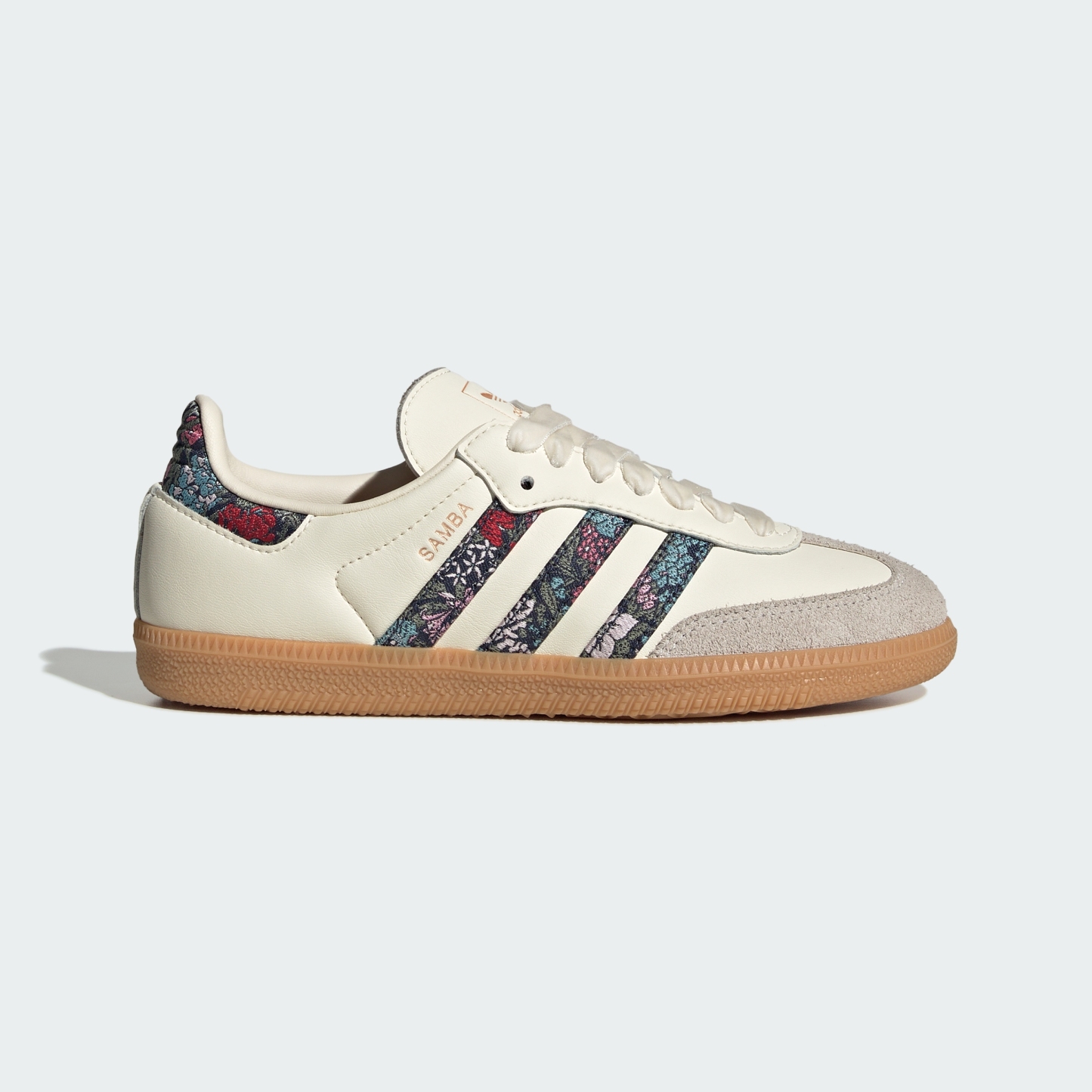 adidas ADIDAS LIBERTY SAMBA OG SHOES - Cream White / Supplier Colour / Talc - View 3