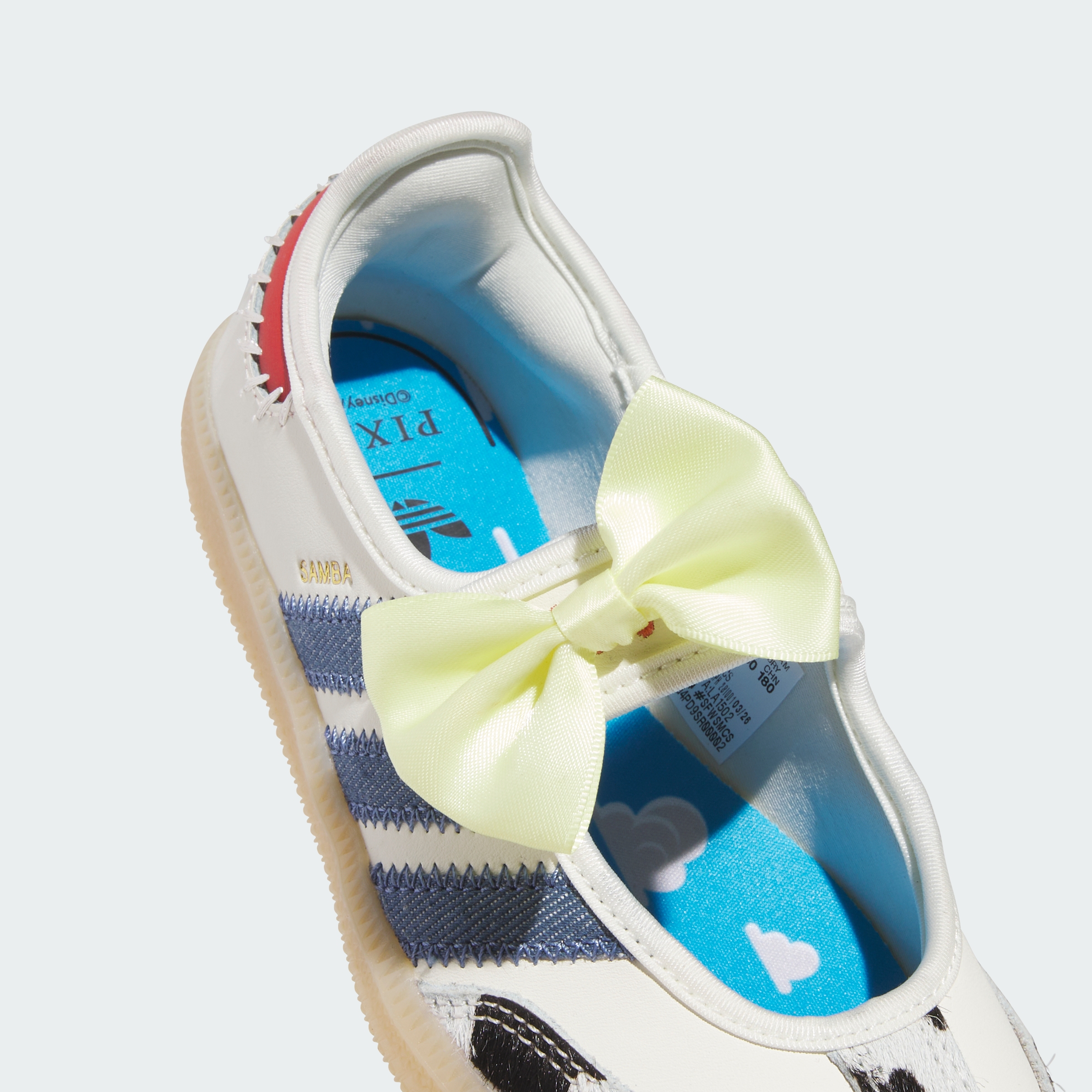 adidas ADIDAS PIXAR TOY STORY SAMBA JANE CHILD SHOES - Off White / Core Black / Gum - View 8