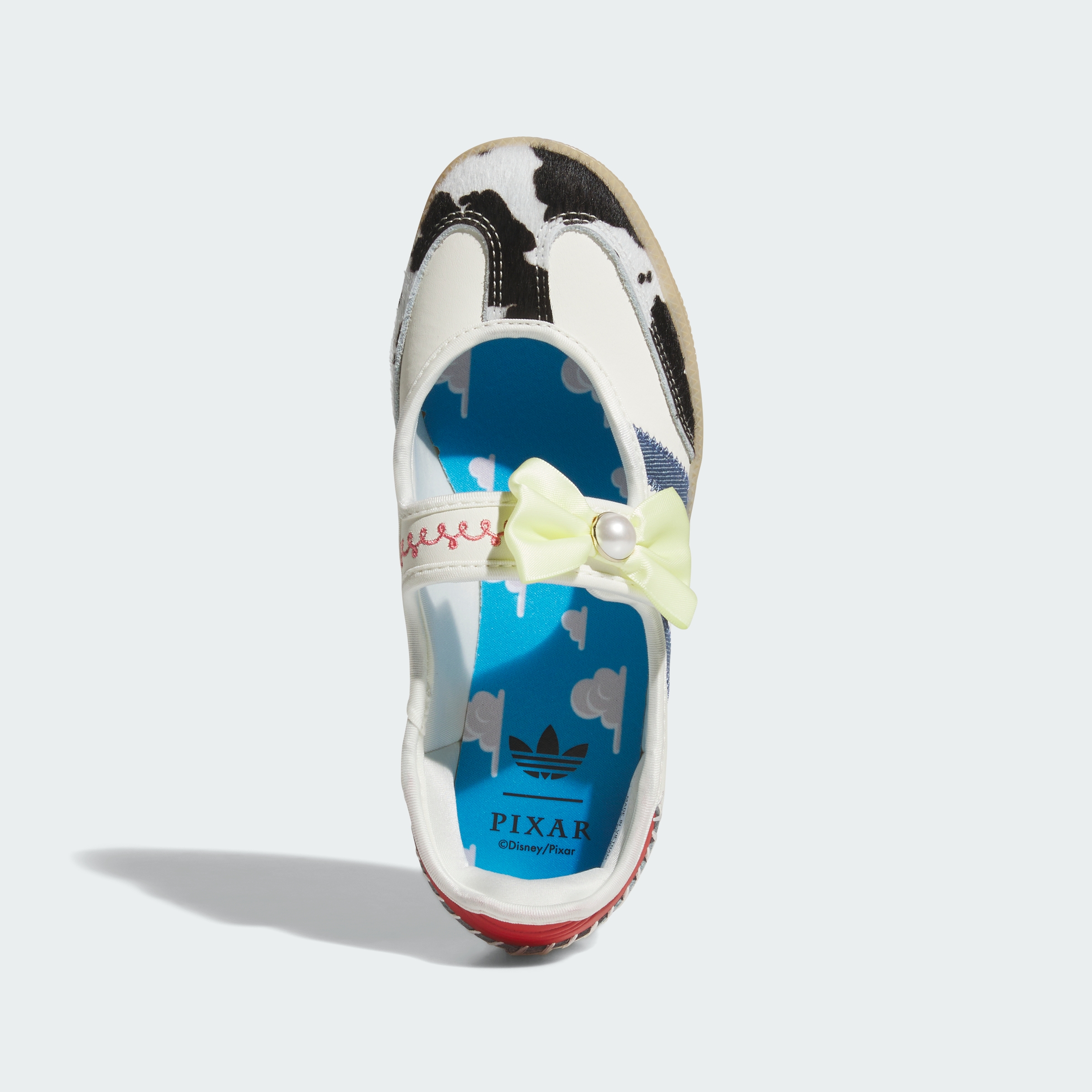 adidas ADIDAS PIXAR TOY STORY SAMBA JANE JUNIOR SHOES - Off White / Core Black / Gum - View 2