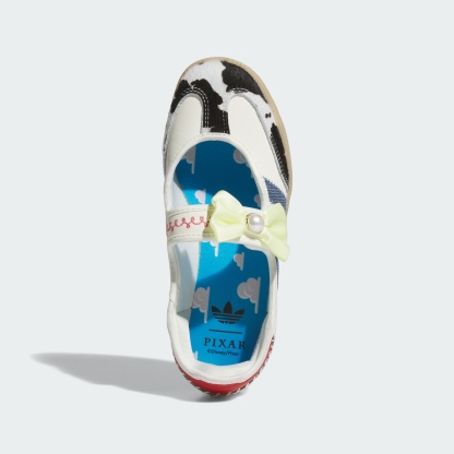 adidas ADIDAS PIXAR TOY STORY SAMBA JANE JUNIOR SHOES - Off White / Core Black / Gum - View 2