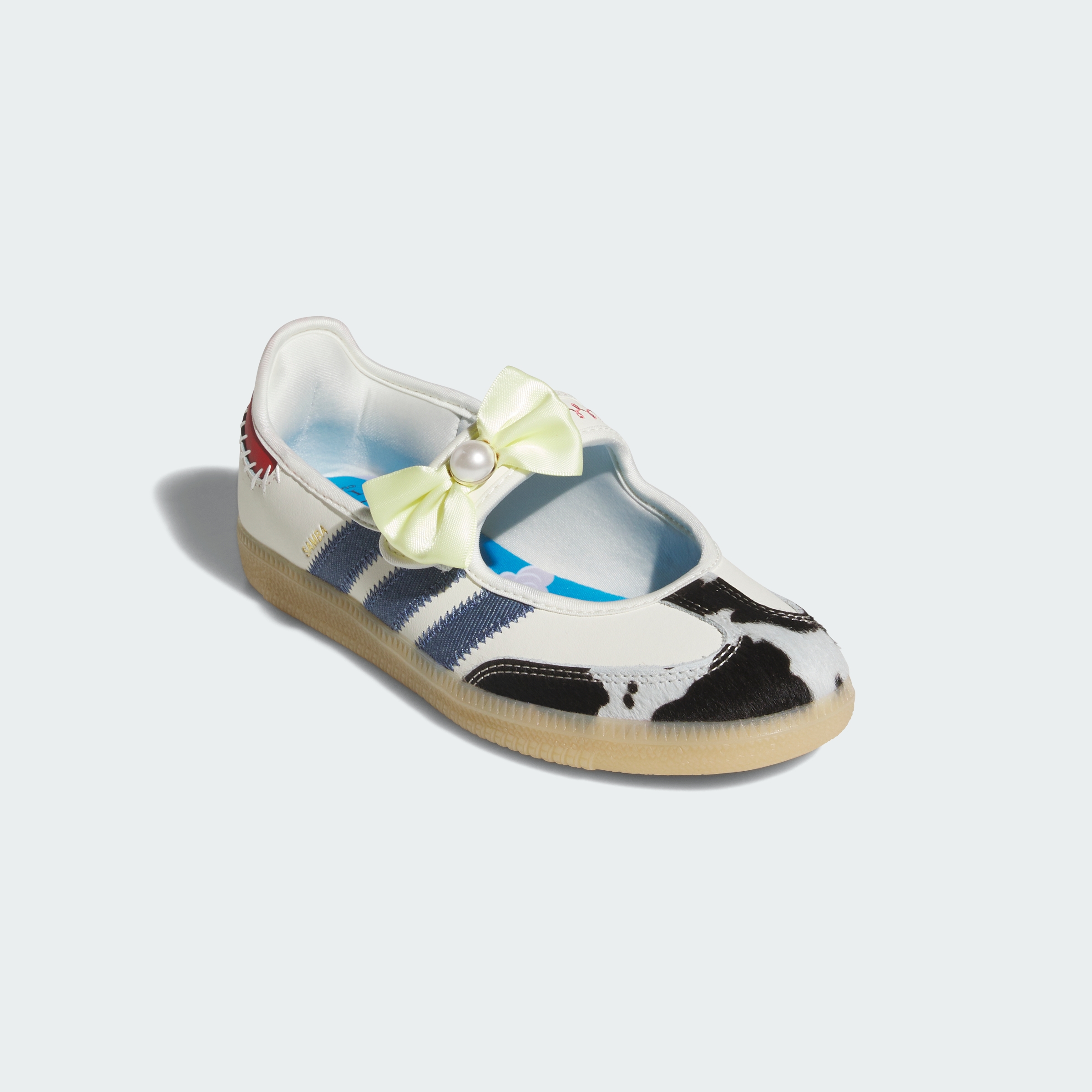 adidas ADIDAS PIXAR TOY STORY SAMBA JANE JUNIOR SHOES - Off White / Core Black / Gum - View 5