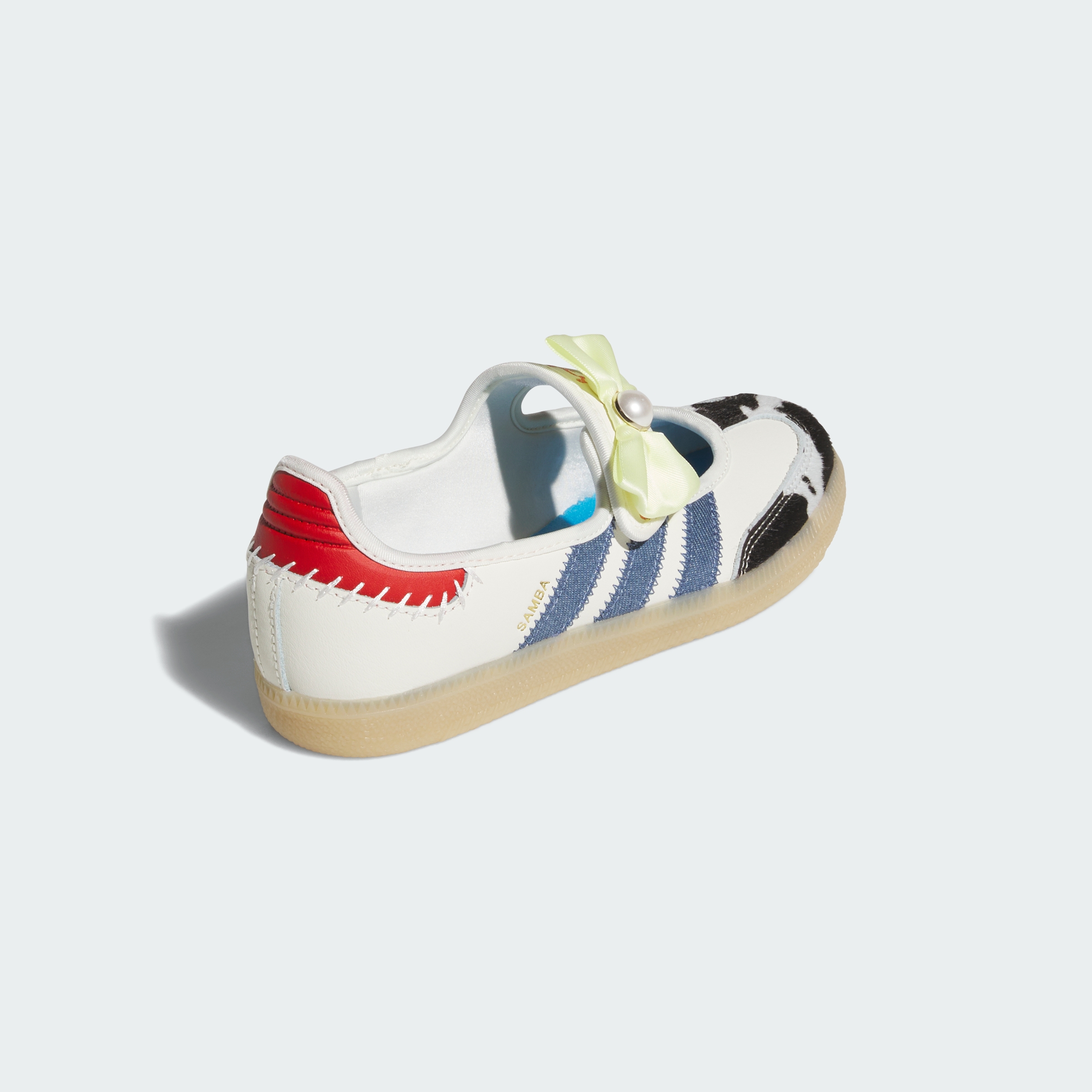 adidas ADIDAS PIXAR TOY STORY SAMBA JANE JUNIOR SHOES - Off White / Core Black / Gum - View 6