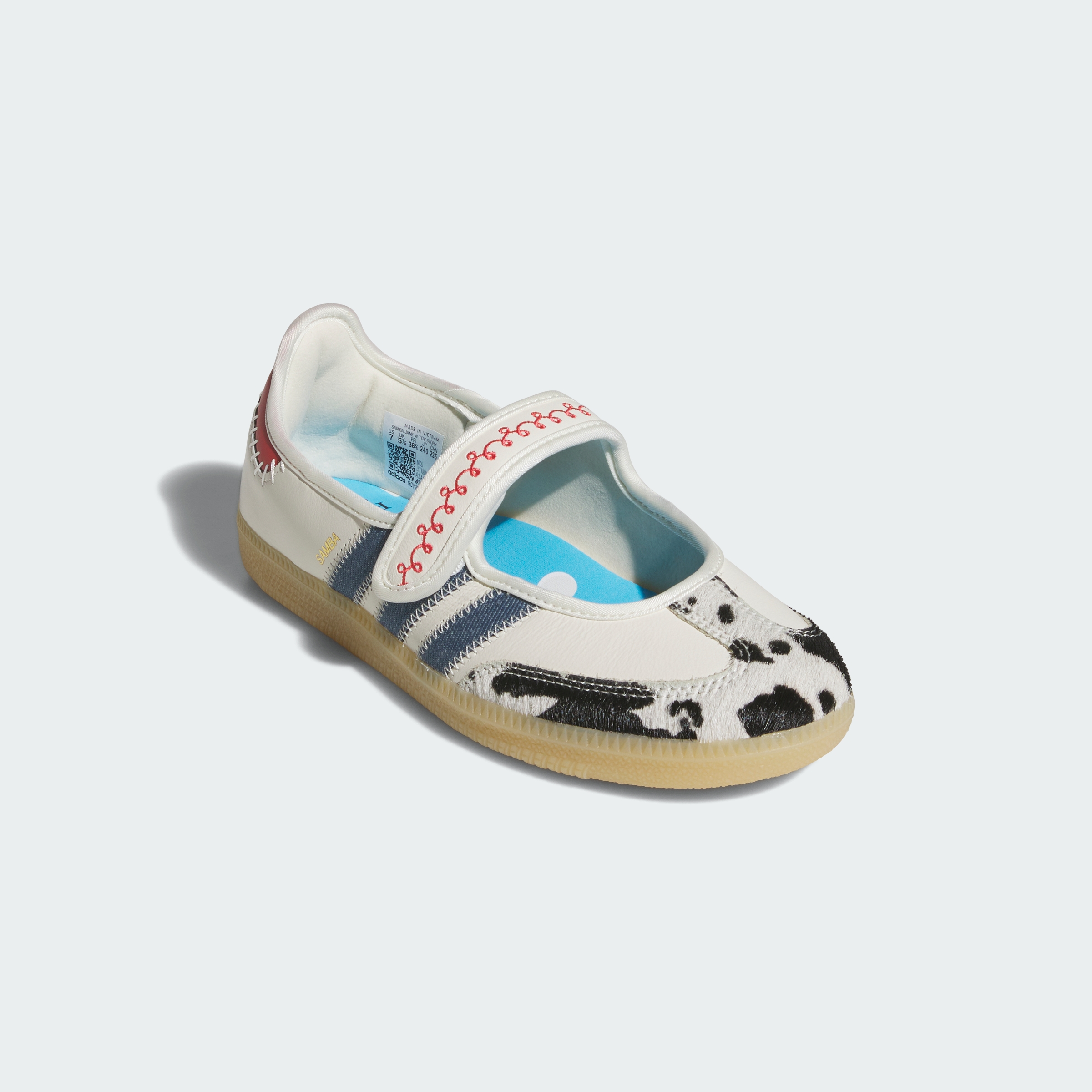 adidas ADIDAS PIXAR TOY STORY SAMBA JANE Shoes - Off White / Core Black / Gum - View 5