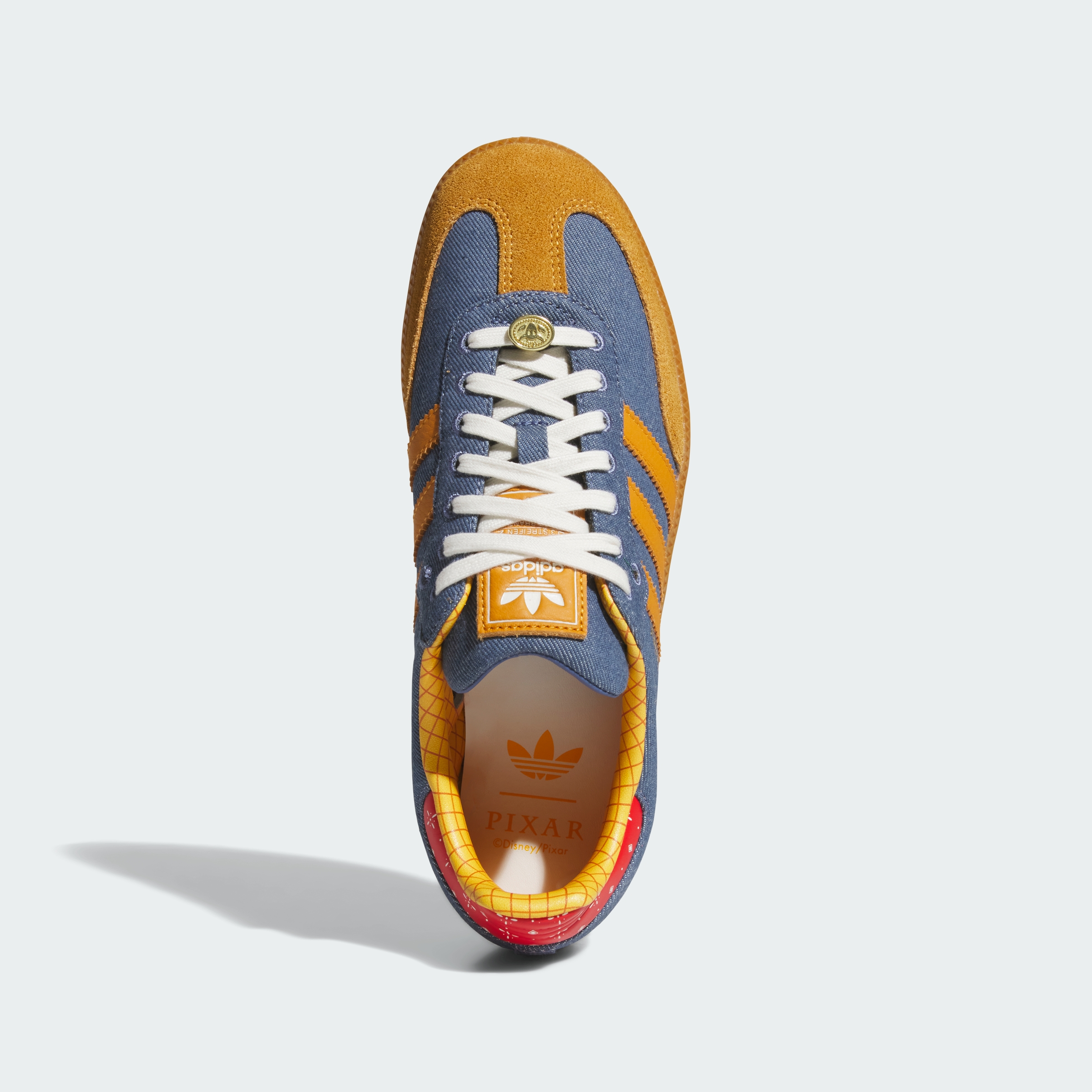 adidas ADIDAS PIXAR TOY STORY SAMBA OG SHOES - Crew Blue / Crew Yellow / Off White - View 2