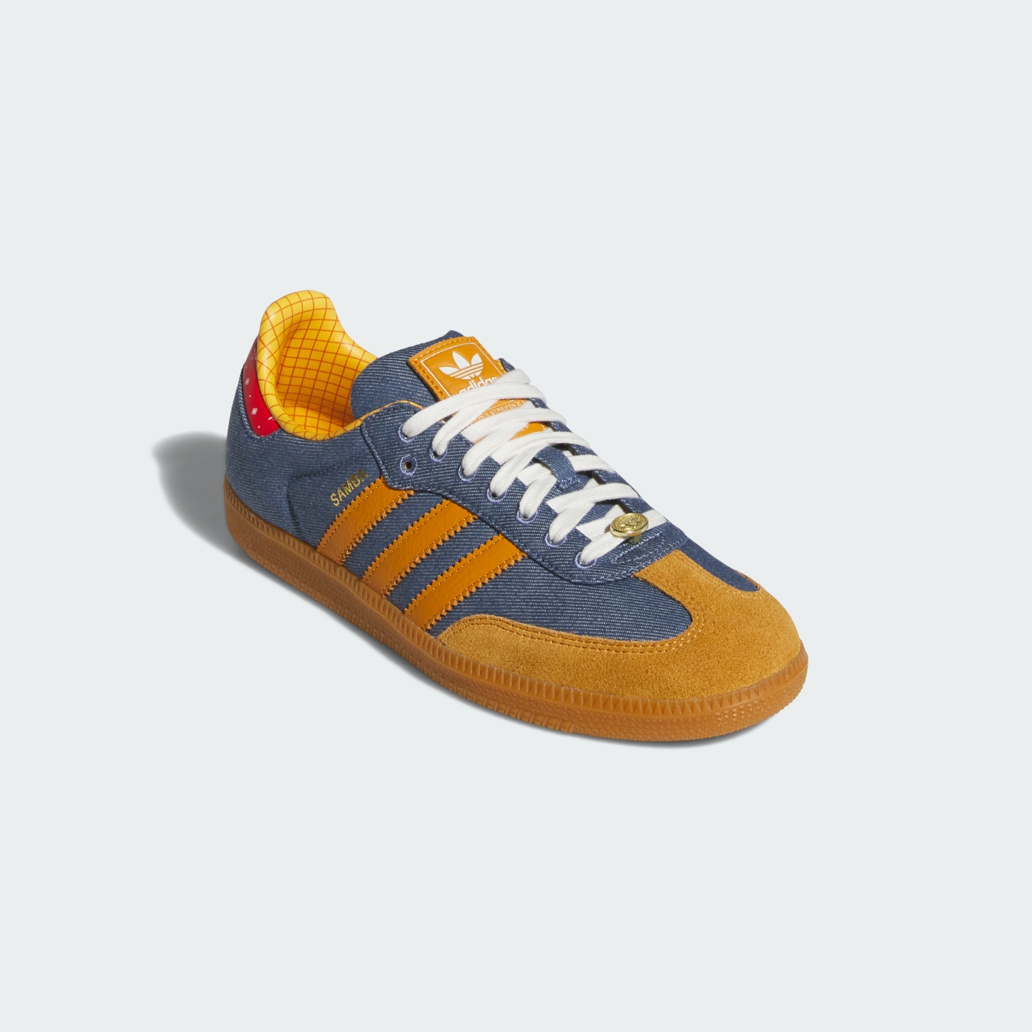 adidas ADIDAS PIXAR TOY STORY SAMBA OG SHOES - Crew Blue / Crew Yellow / Off White - View 5