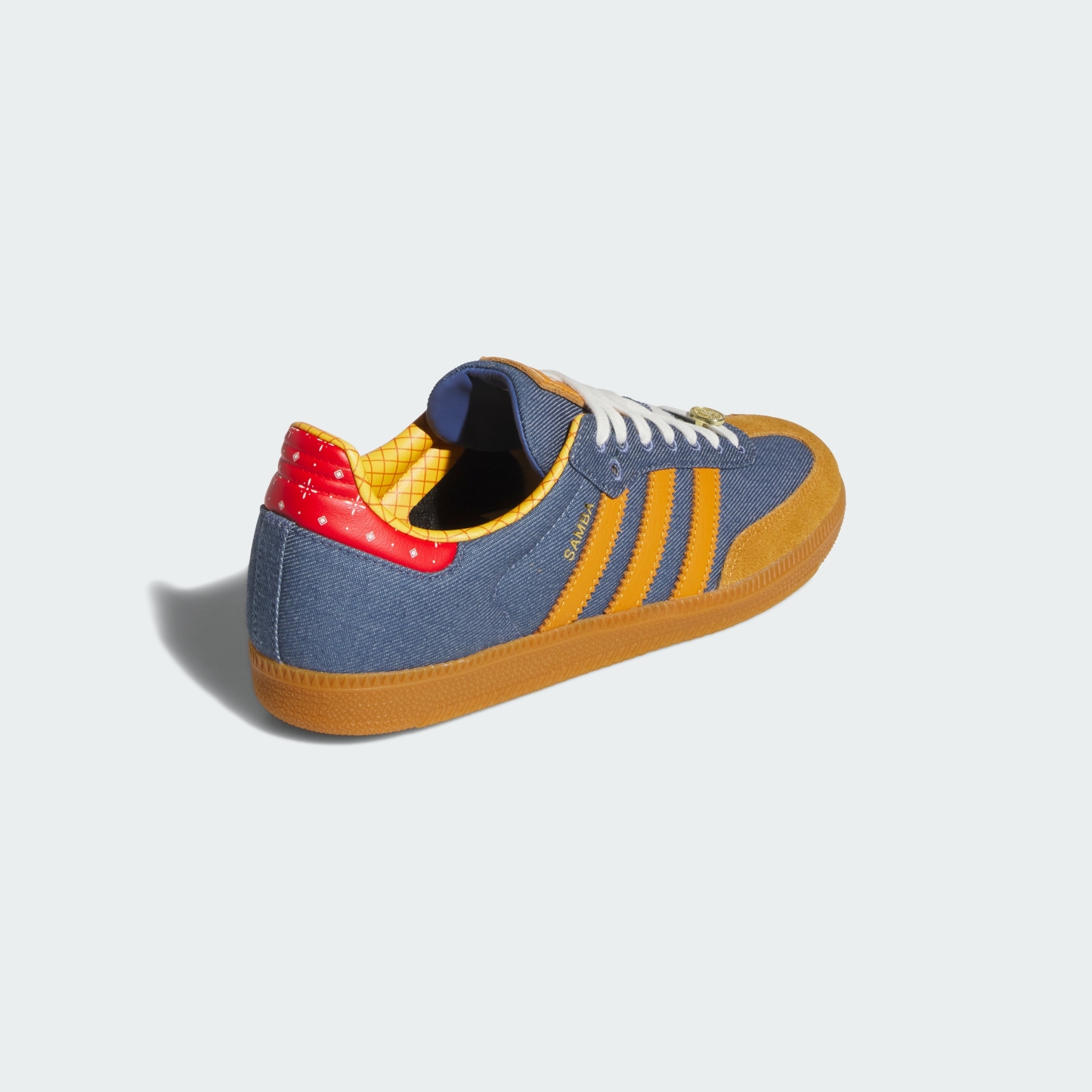 adidas ADIDAS PIXAR TOY STORY SAMBA OG SHOES - Crew Blue / Crew Yellow / Off White - View 6