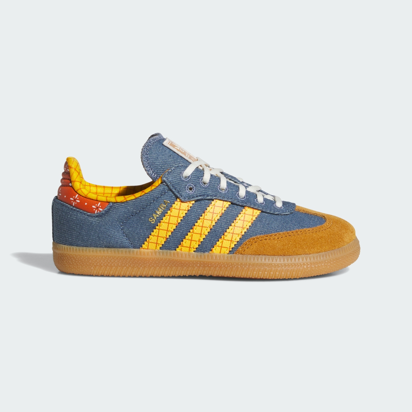 adidas ADIDAS PIXAR TOY STORY SAMBA OG SHOES CHILD - Crew Blue / Crew Yellow / Off White - View 3