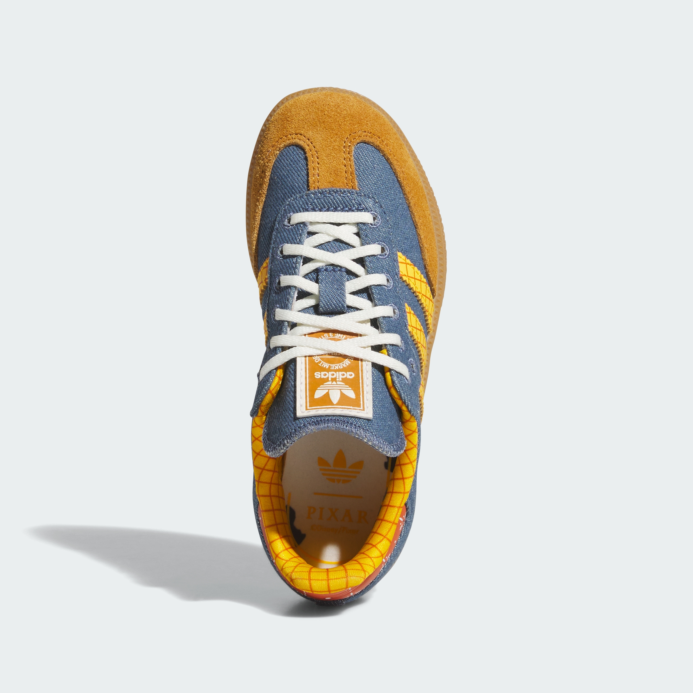 adidas ADIDAS PIXAR TOY STORY SAMBA OG SHOES CHILD - Crew Blue / Crew Yellow / Off White - View 2