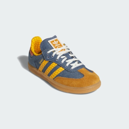 adidas ADIDAS PIXAR TOY STORY SAMBA OG SHOES CHILD - Crew Blue / Crew Yellow / Off White - View 5